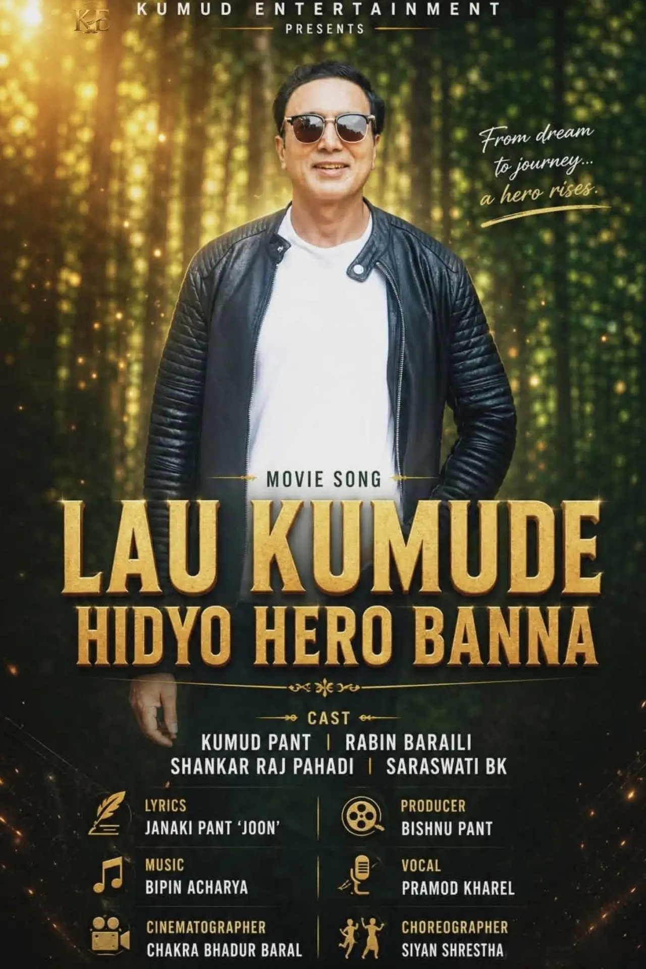 Movie poster "Lau Kumude Hidyo Hero Banna"