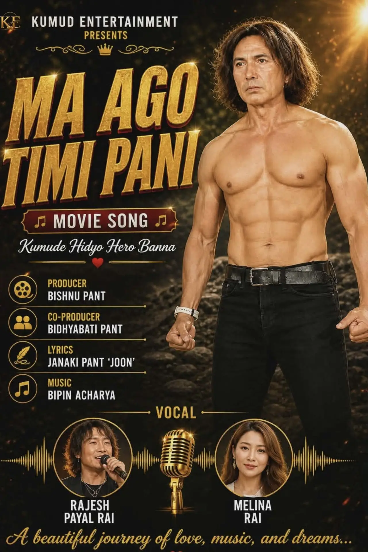 Movie poster "Ma Ago Timi Pani"