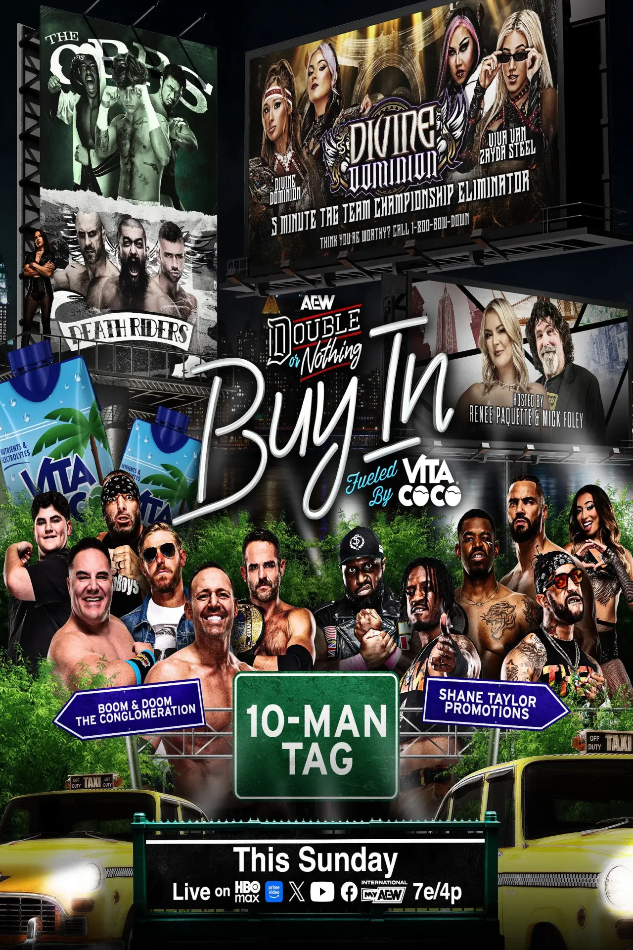Movie poster "AEW Double or Nothing 2026: The Buy In"