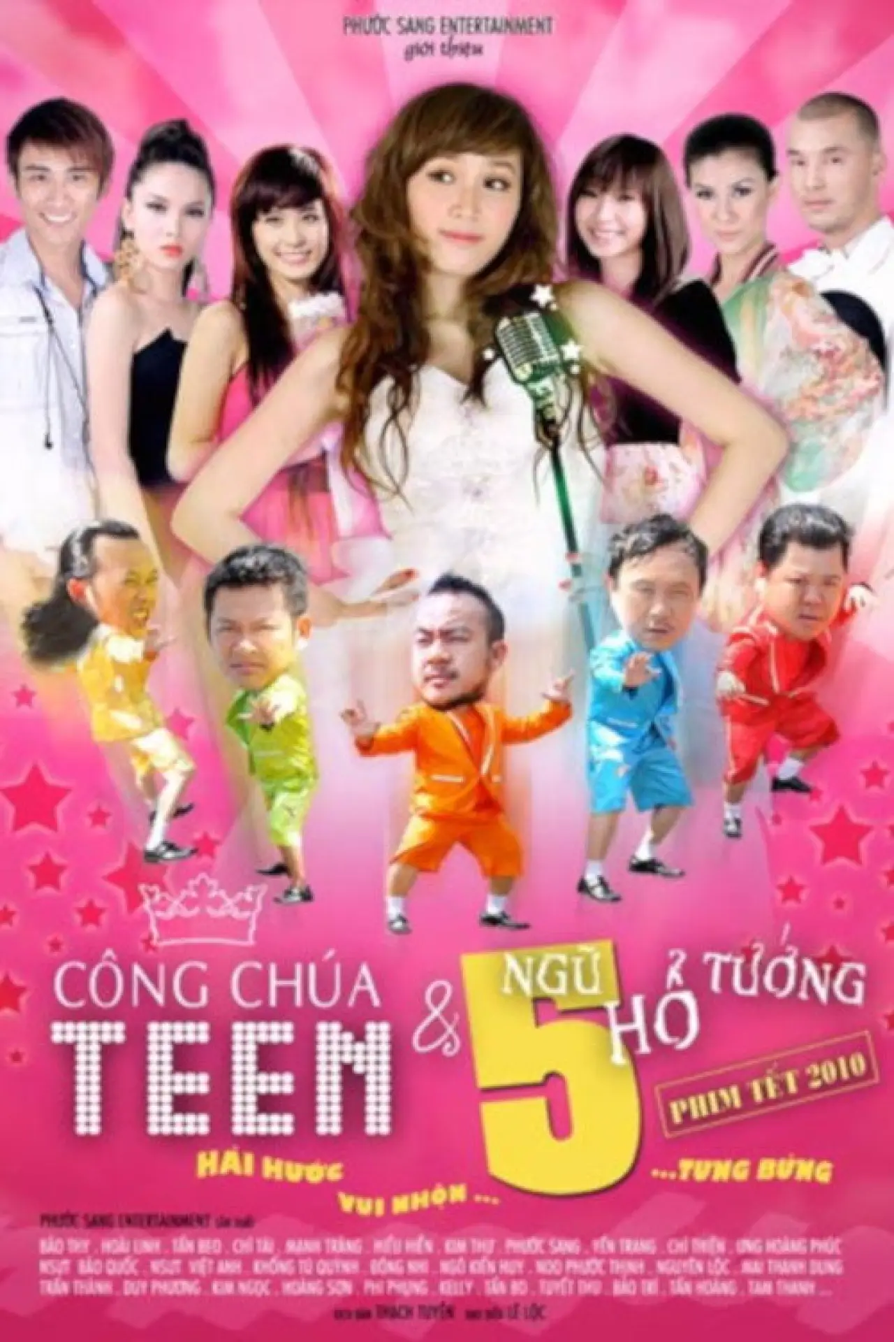 Movie poster "Công Chúa Teen Và Ngũ Hổ Tướng"