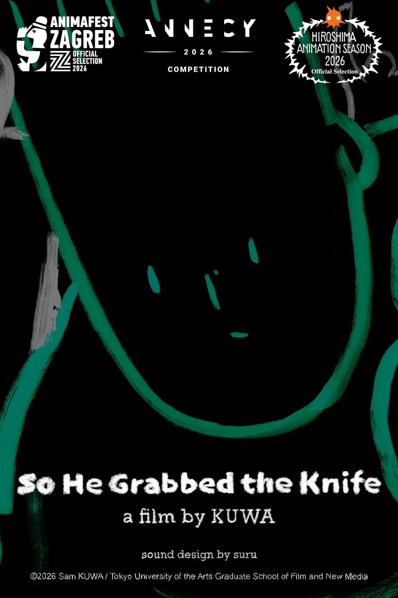 Movie poster "So He Grabbed The Knife"