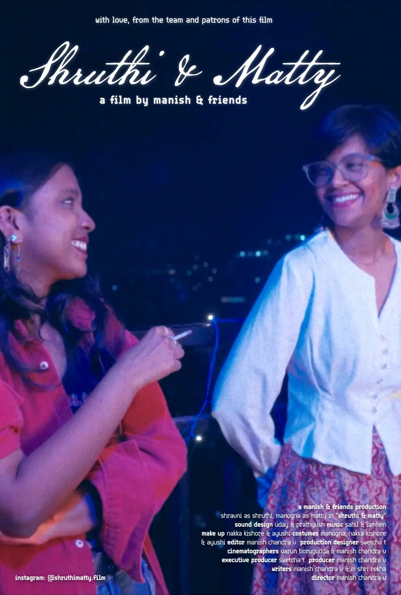 Movie poster "Shruthi & Matty"