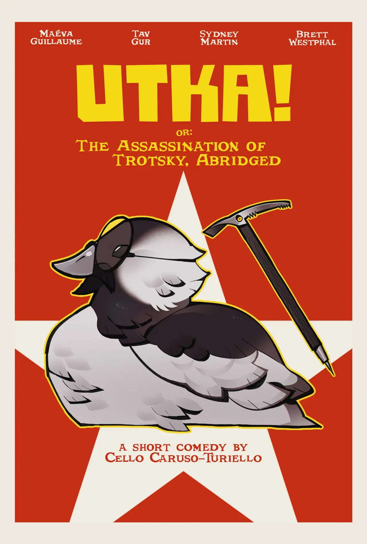 Movie poster "UTKA! or: The Assassination of Trotsky, Abridged"