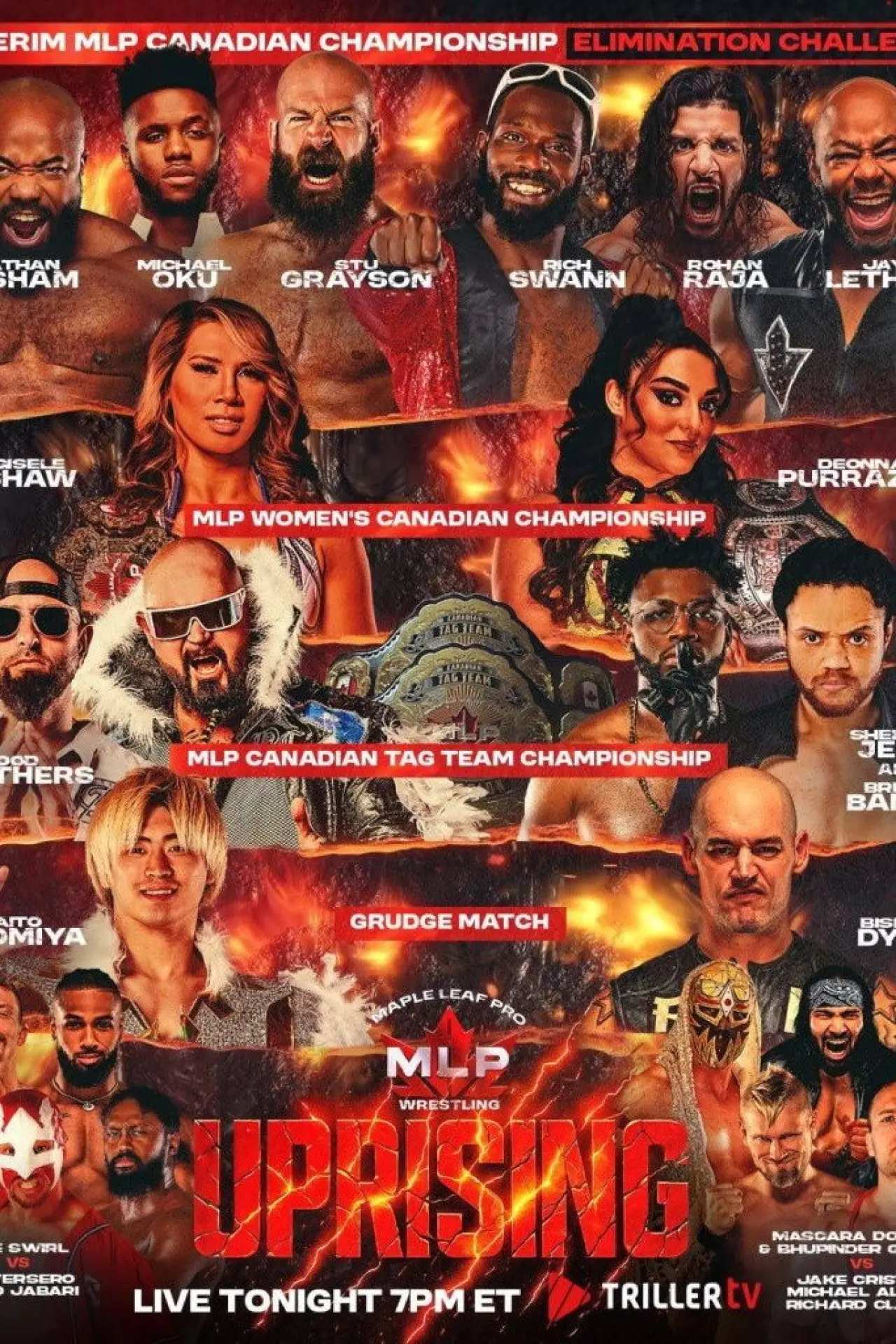 Movie poster "Maple Leaf Pro Wrestling: Uprising 2026"