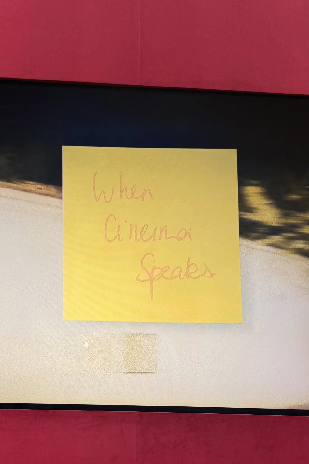 Movie poster "WHEN CINEMA SPEAKS..."