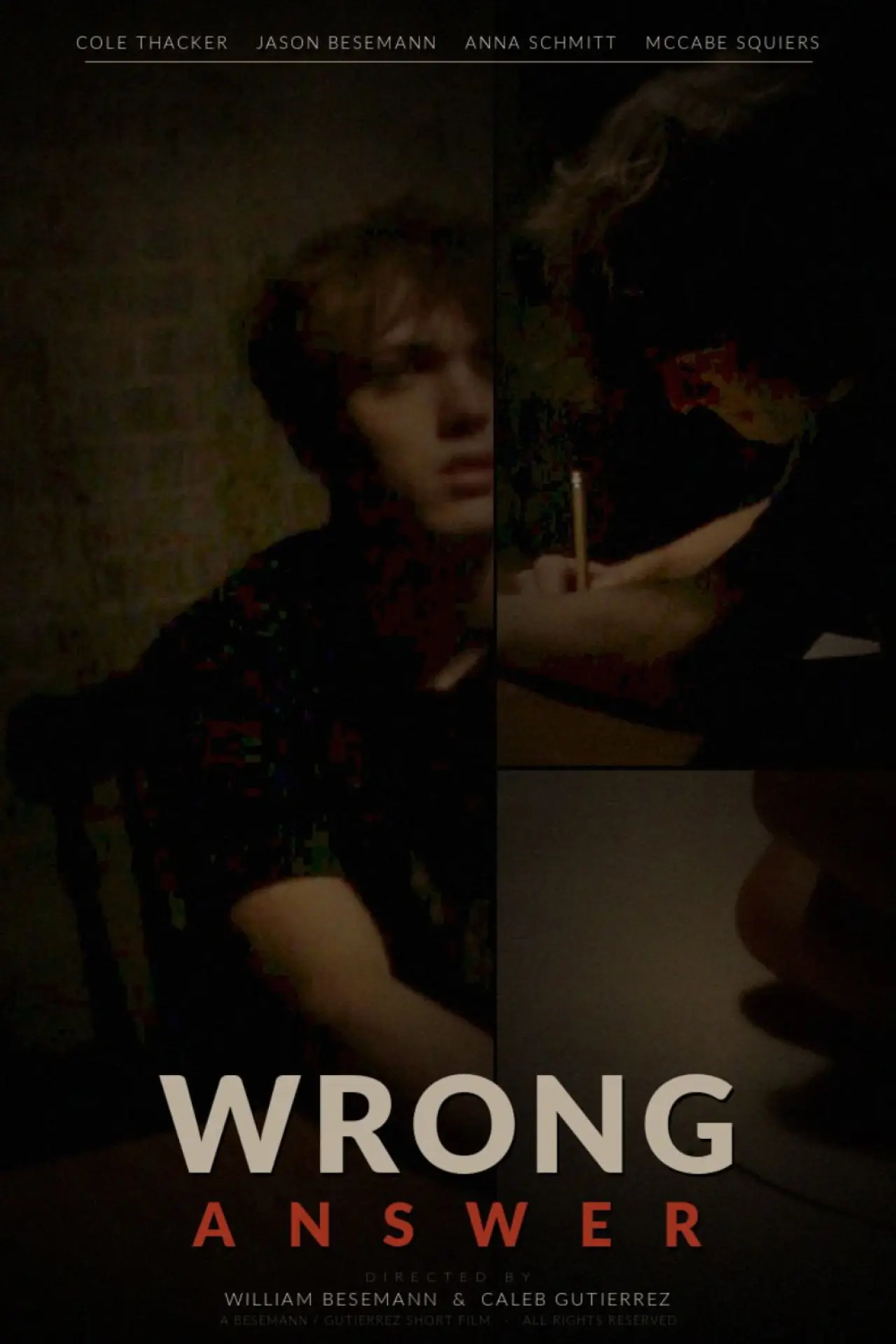 Movie poster "Wrong Answer"