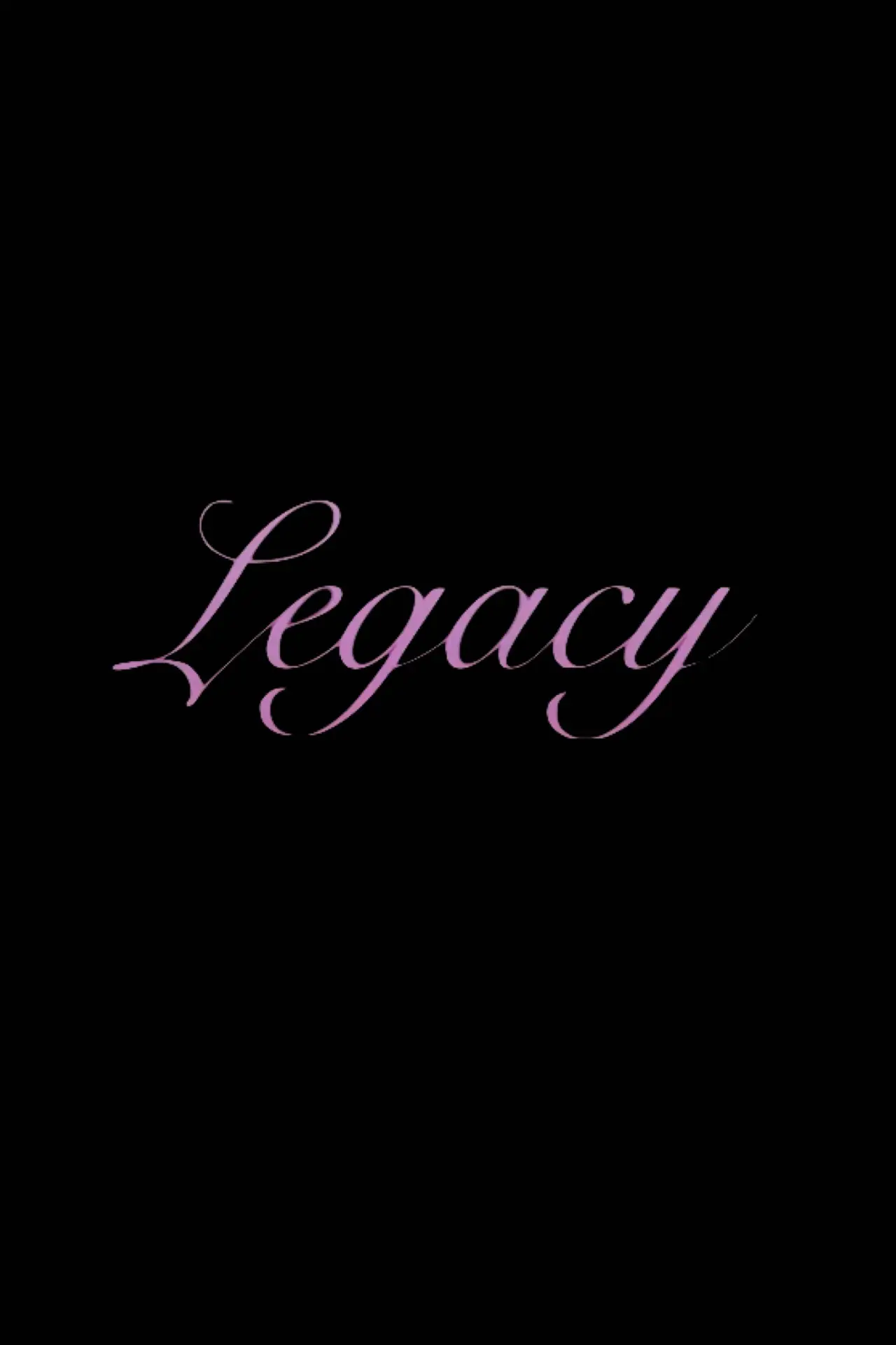 Movie poster "Legacy"