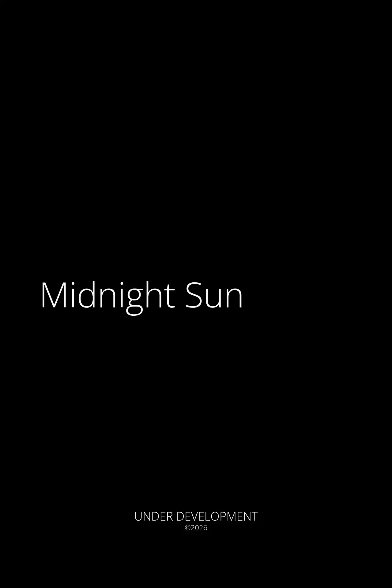 Movie poster "Midnight Sun"