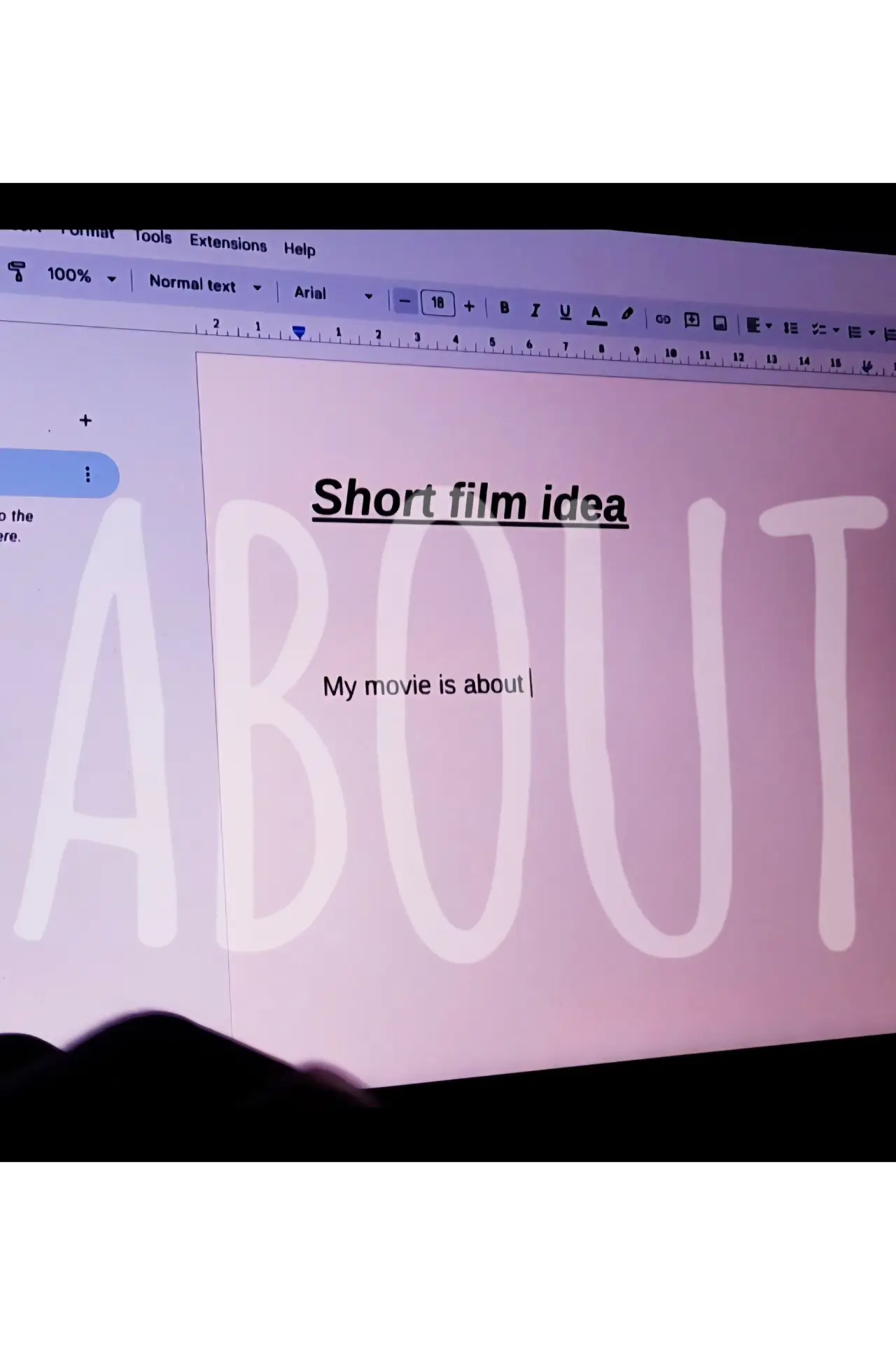 Movie poster "About"