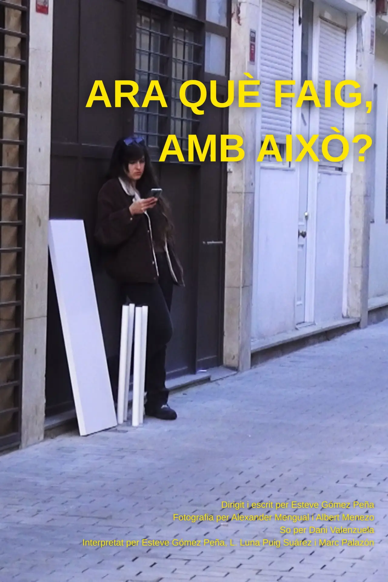 Movie poster "Ara què faig, amb això?"