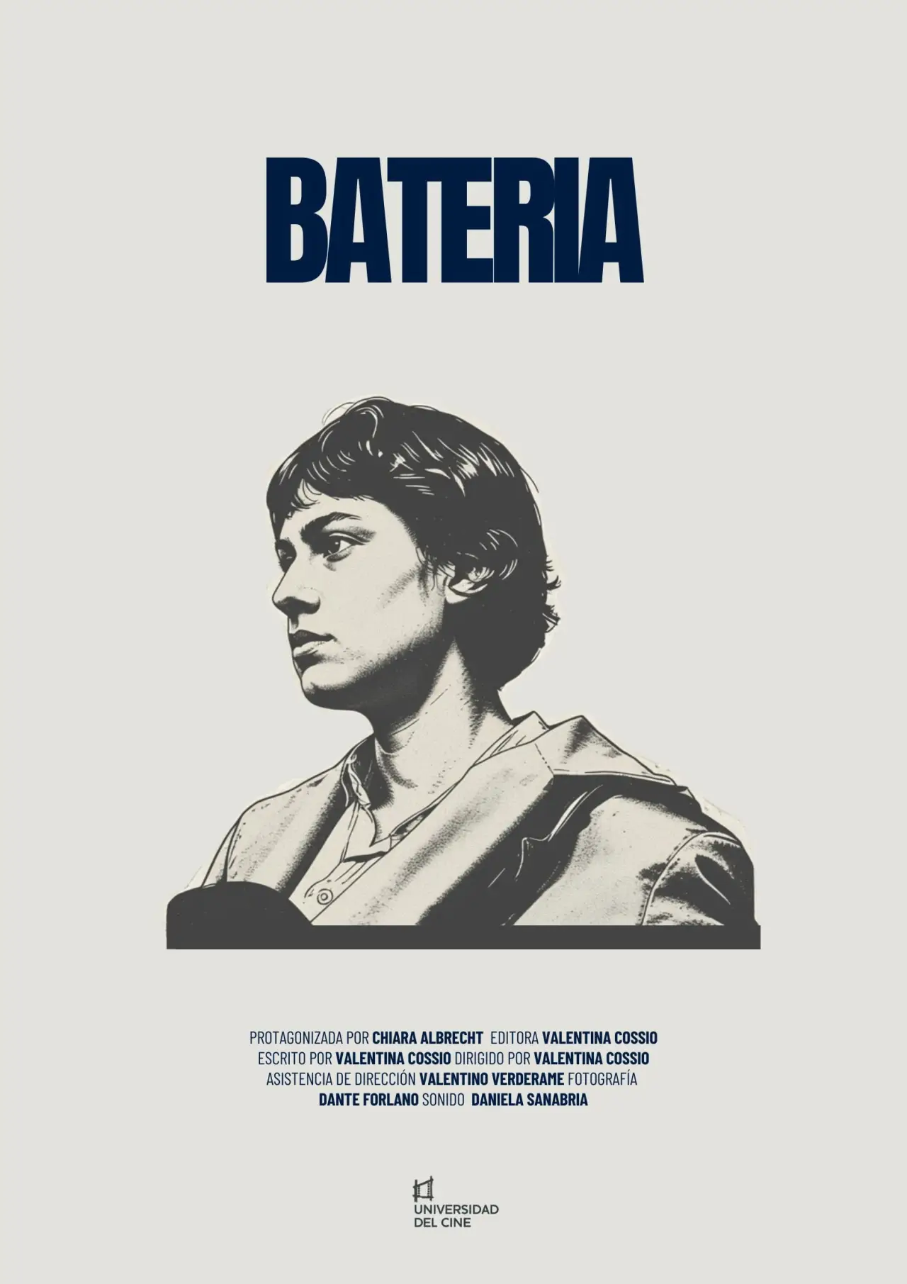 Movie poster "Batería"