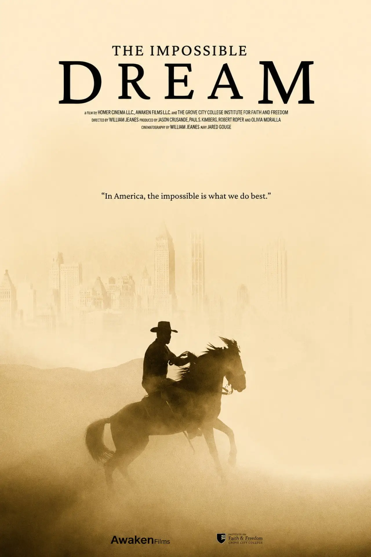 Movie poster "The Impossible Dream"