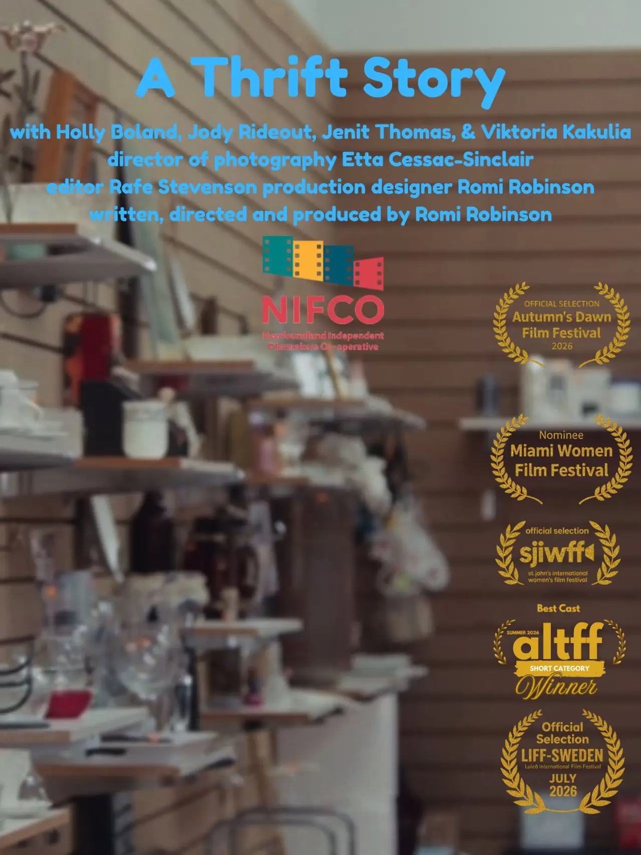 Movie poster "A Thrift Story"
