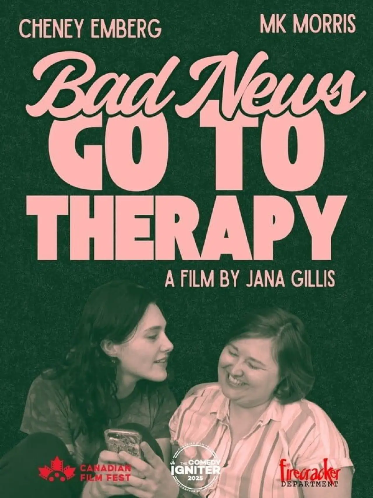 Movie poster "Bad News Go To Therapy"