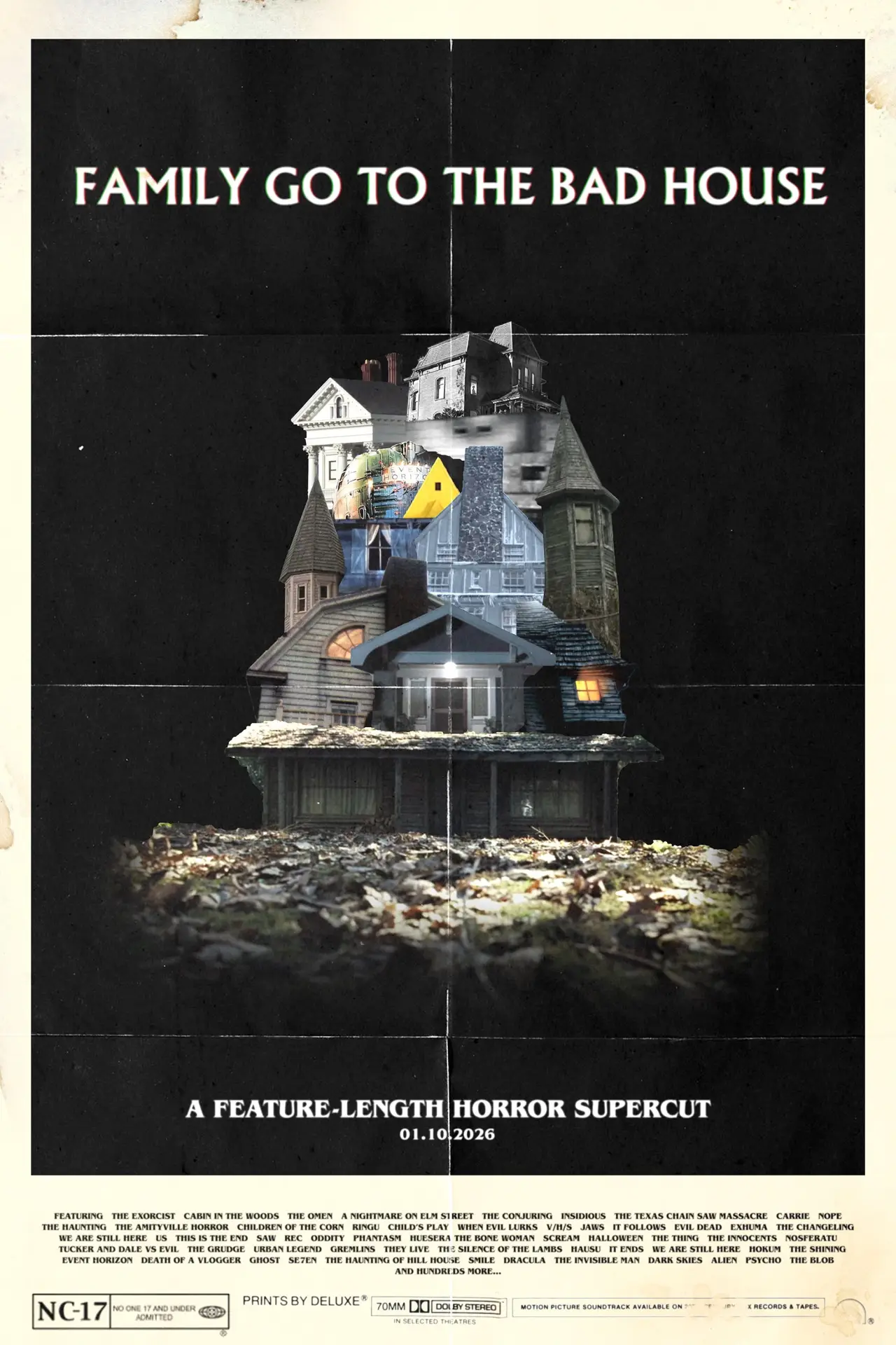 Movie poster "Family Go to the Bad House"