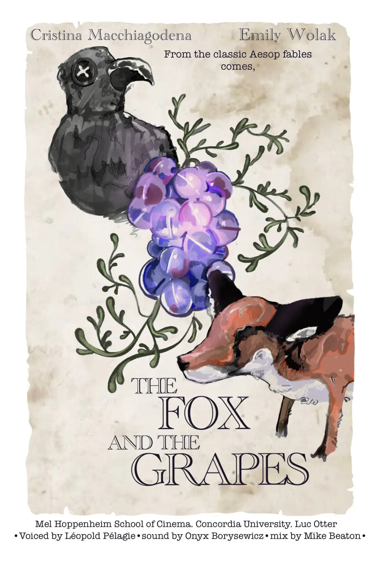 Movie poster "The Fox and the Grapes"