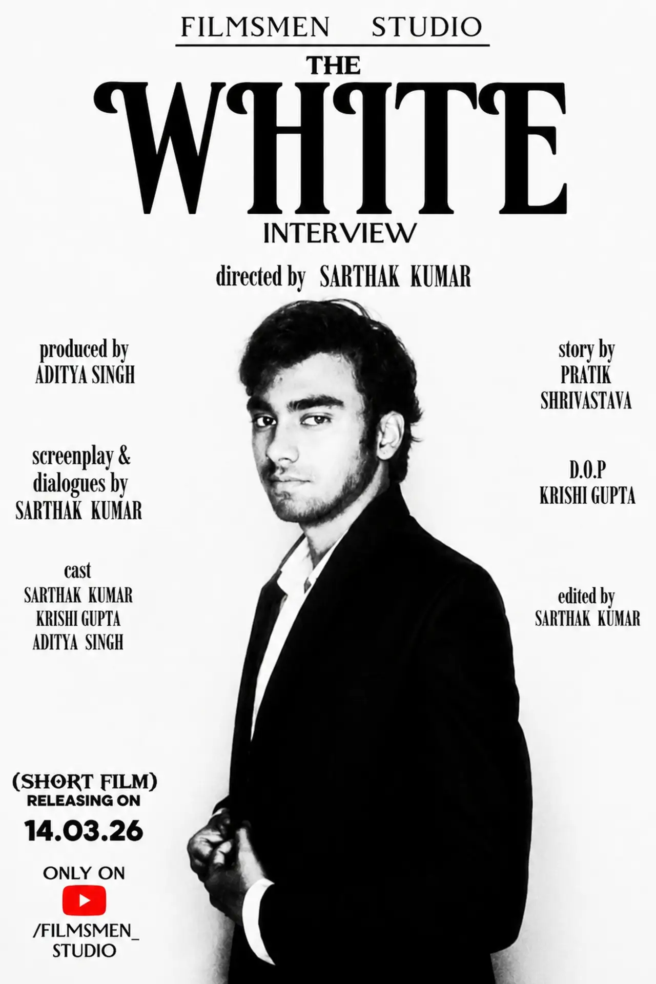 Movie poster "The White Interview"