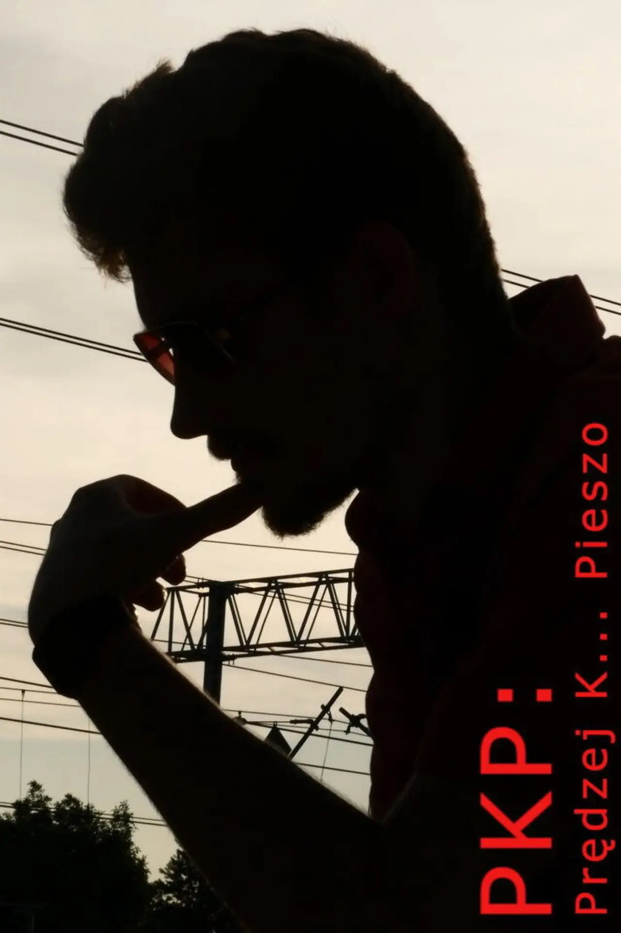 Movie poster "PKP: Prędzej K... Pieszo"