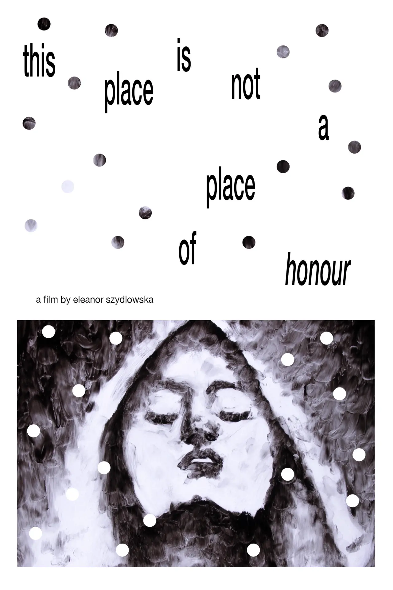 Movie poster "this place is not a place of honour"