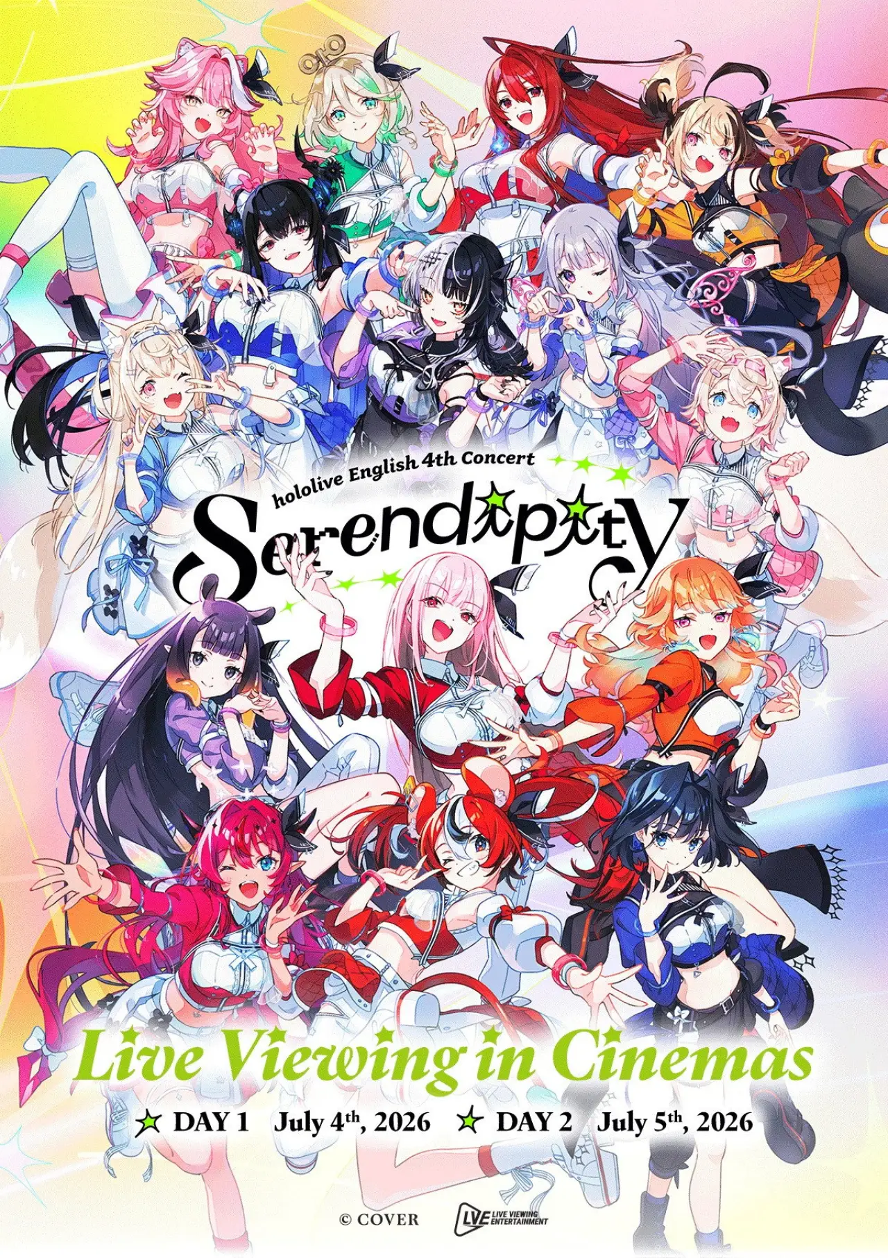 Movie poster "hololive English 4th Concert - Serendipity - Day 1"