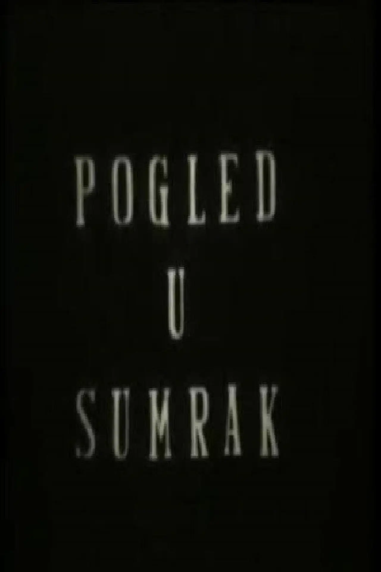 Movie poster "A Gaze into the Dusk"