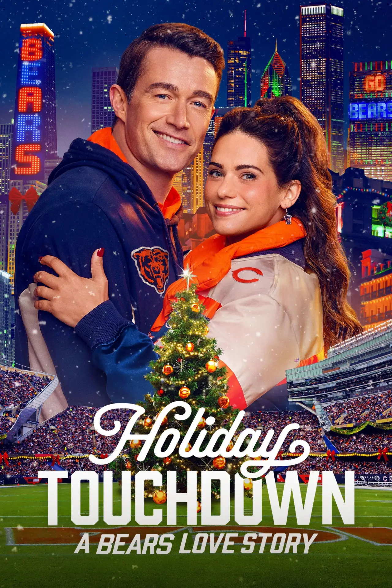 Movie poster "Holiday Touchdown: A Bears Love Story"