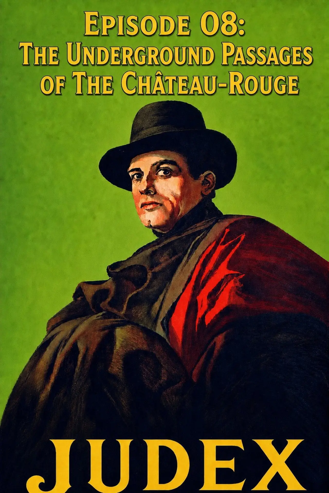 Movie poster "Judex (Episode 08): The Underground Passages of the Château-Rouge"
