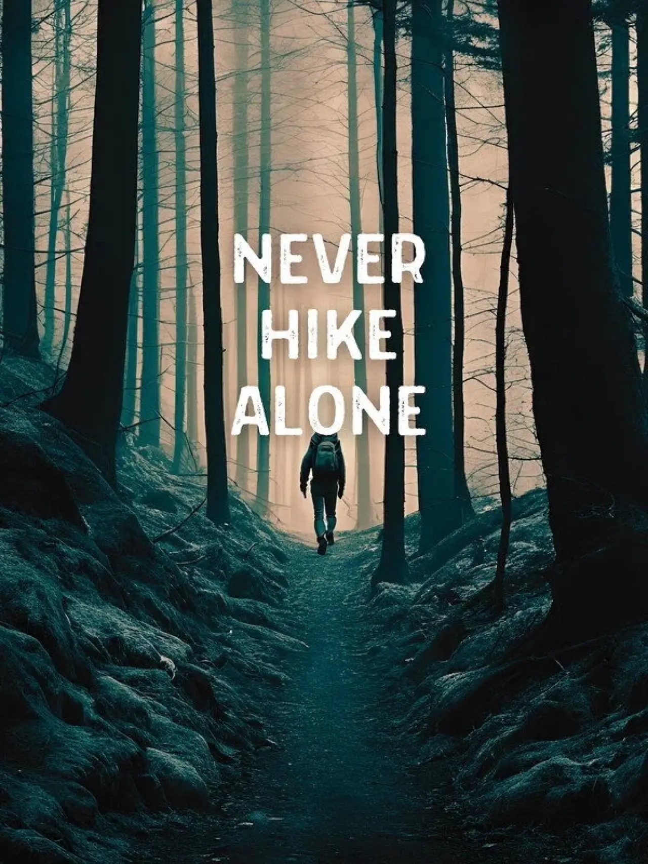 Movie poster "Never Hike Alone"