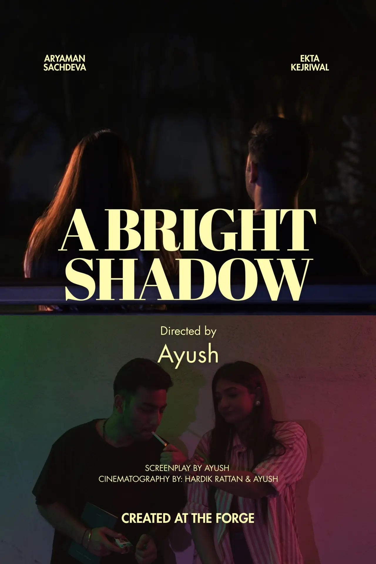 Movie poster "A Bright Shadow"