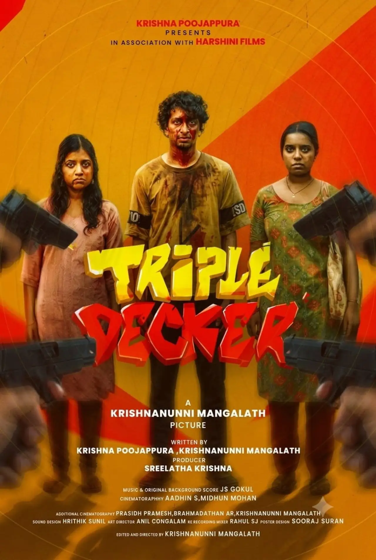 Movie poster "Triple Decker"