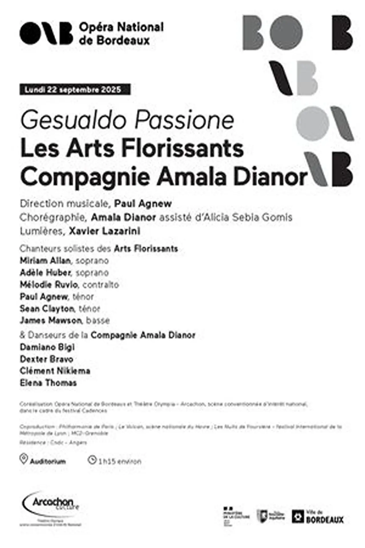 Movie poster "Amala Dianor and Les Arts Florissants: Gesualdo Passione @ Nuits de Fourvière 2026"