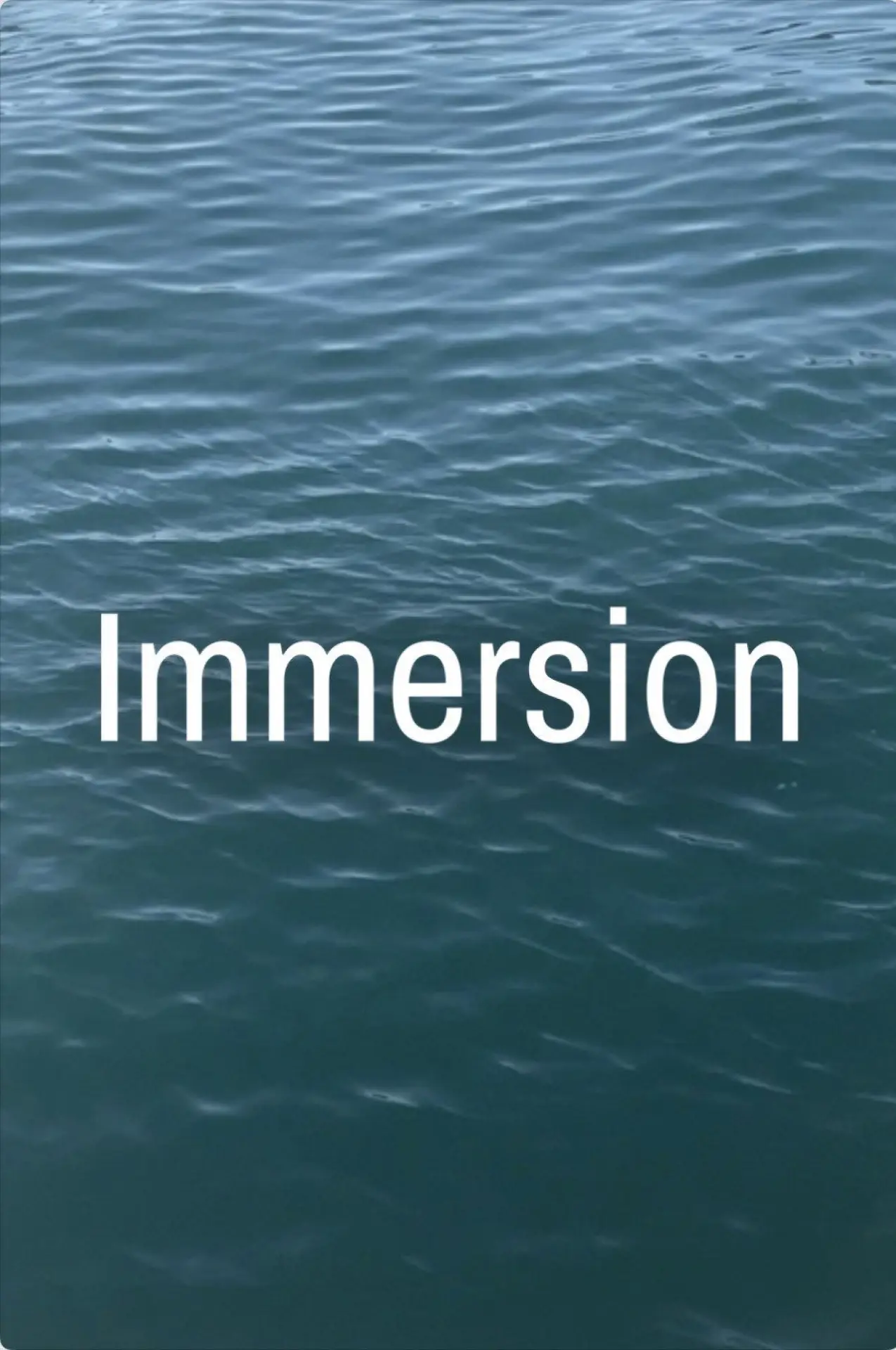 Movie poster "Immersion"