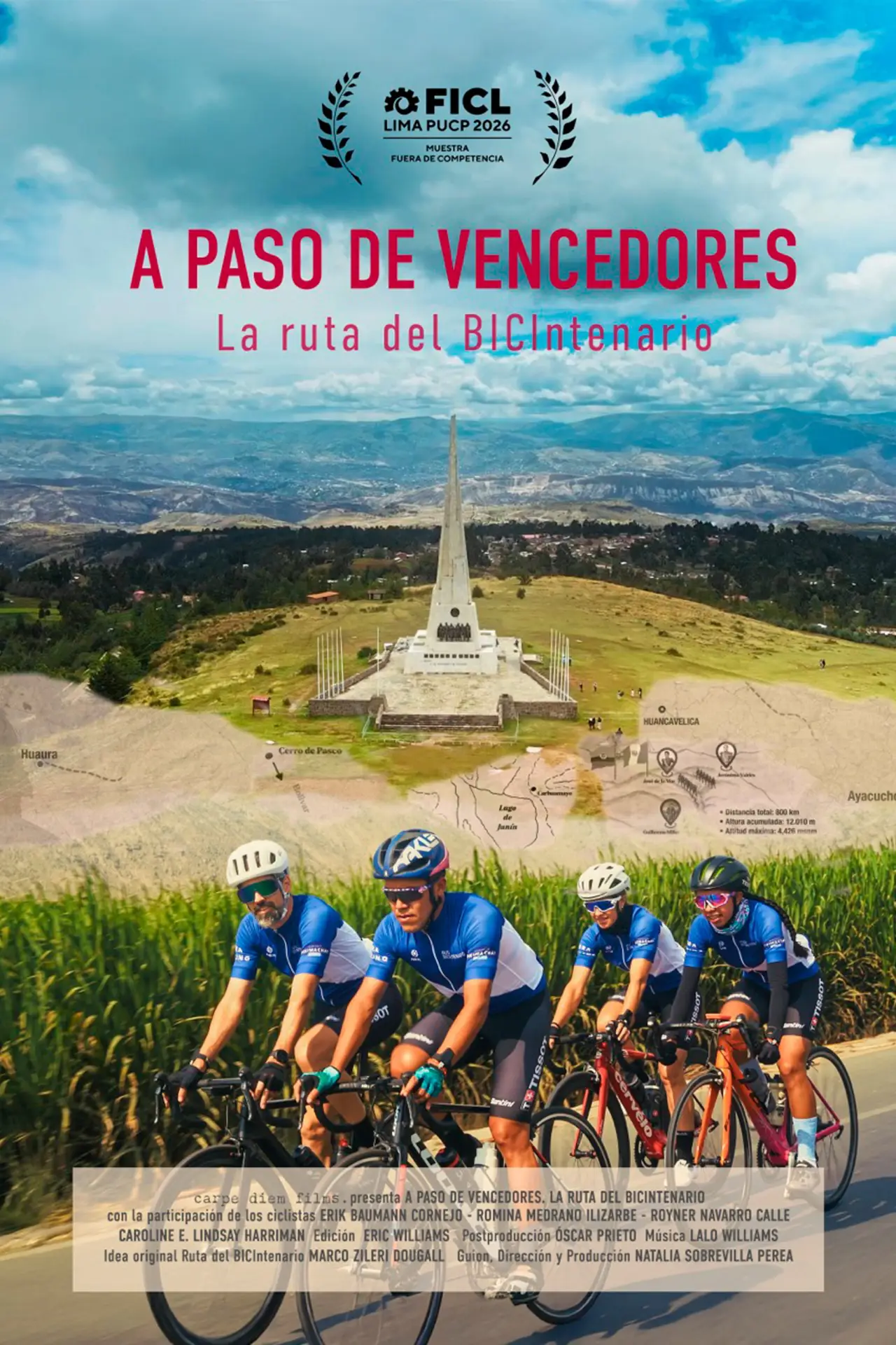 Movie poster "Marching to victory. The route of the Bycenntenial"
