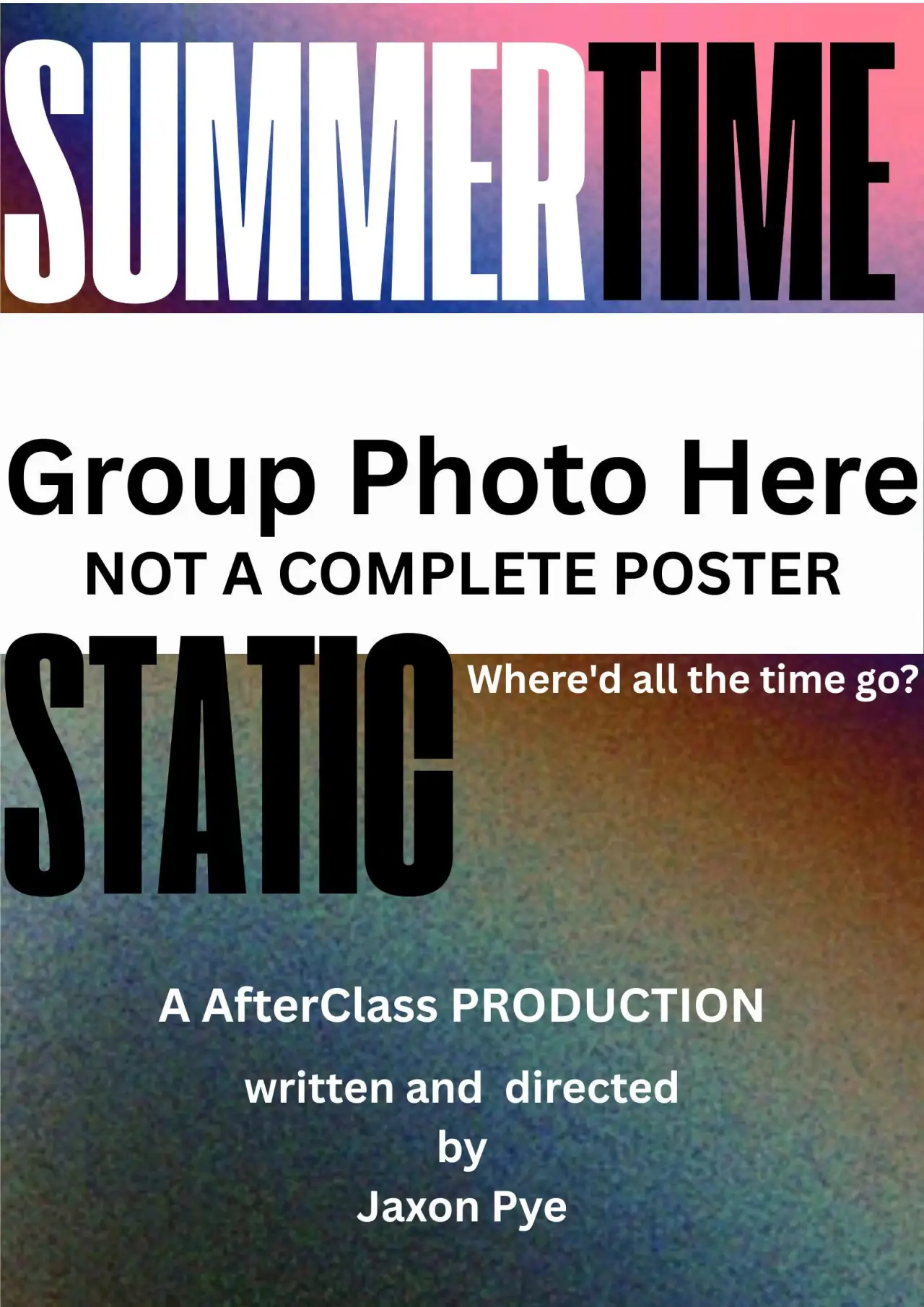Movie poster "Summertime Static"