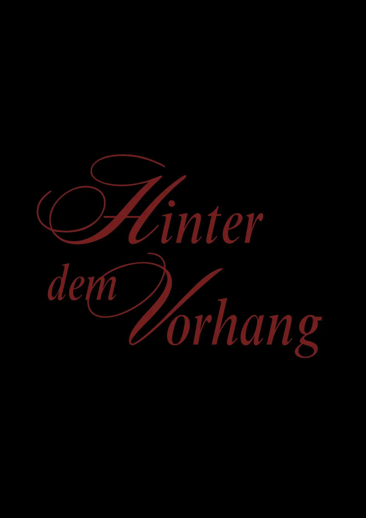 Movie poster "Hinter dem Vorhang"