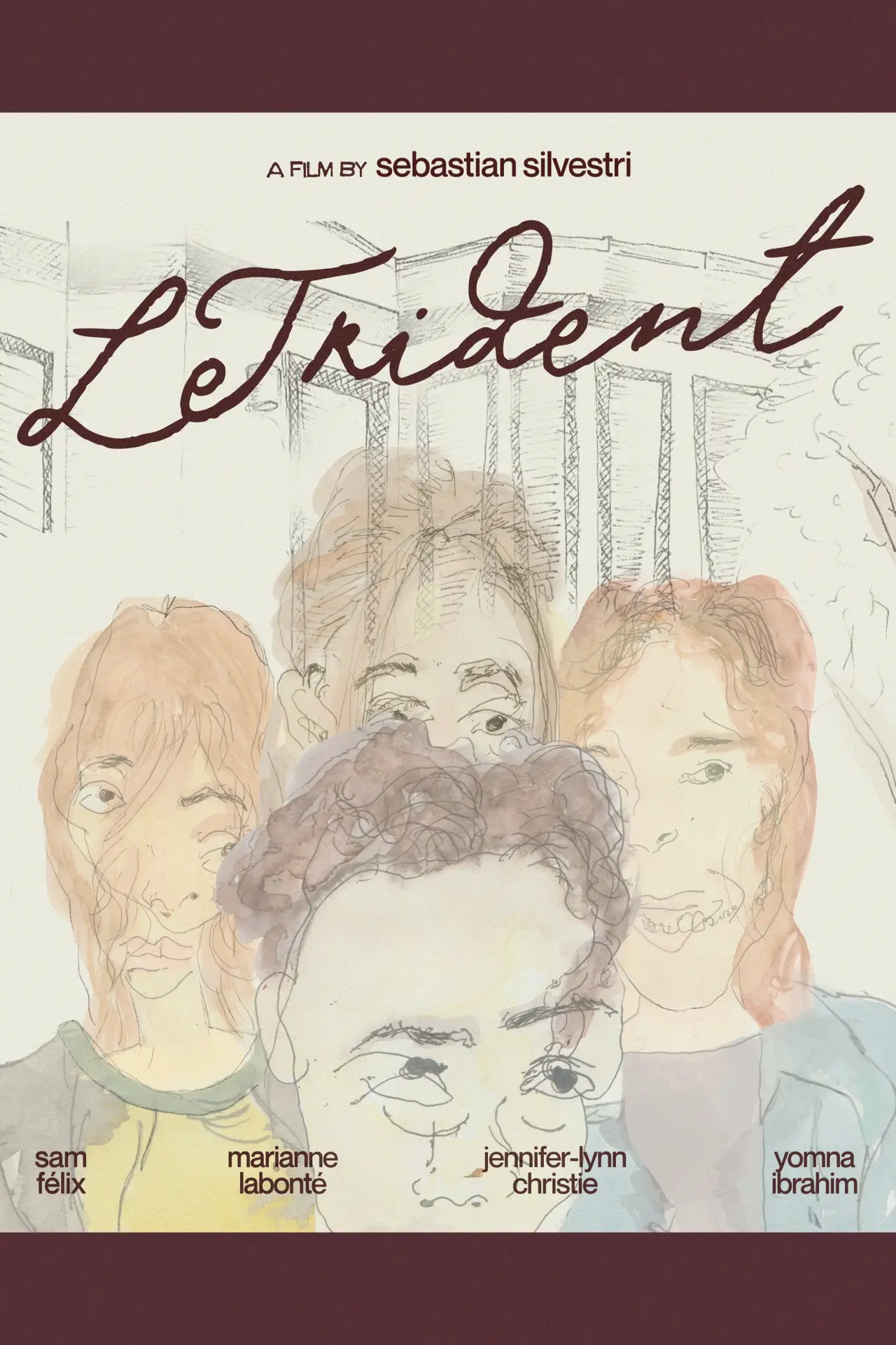 Movie poster "Le Trident"