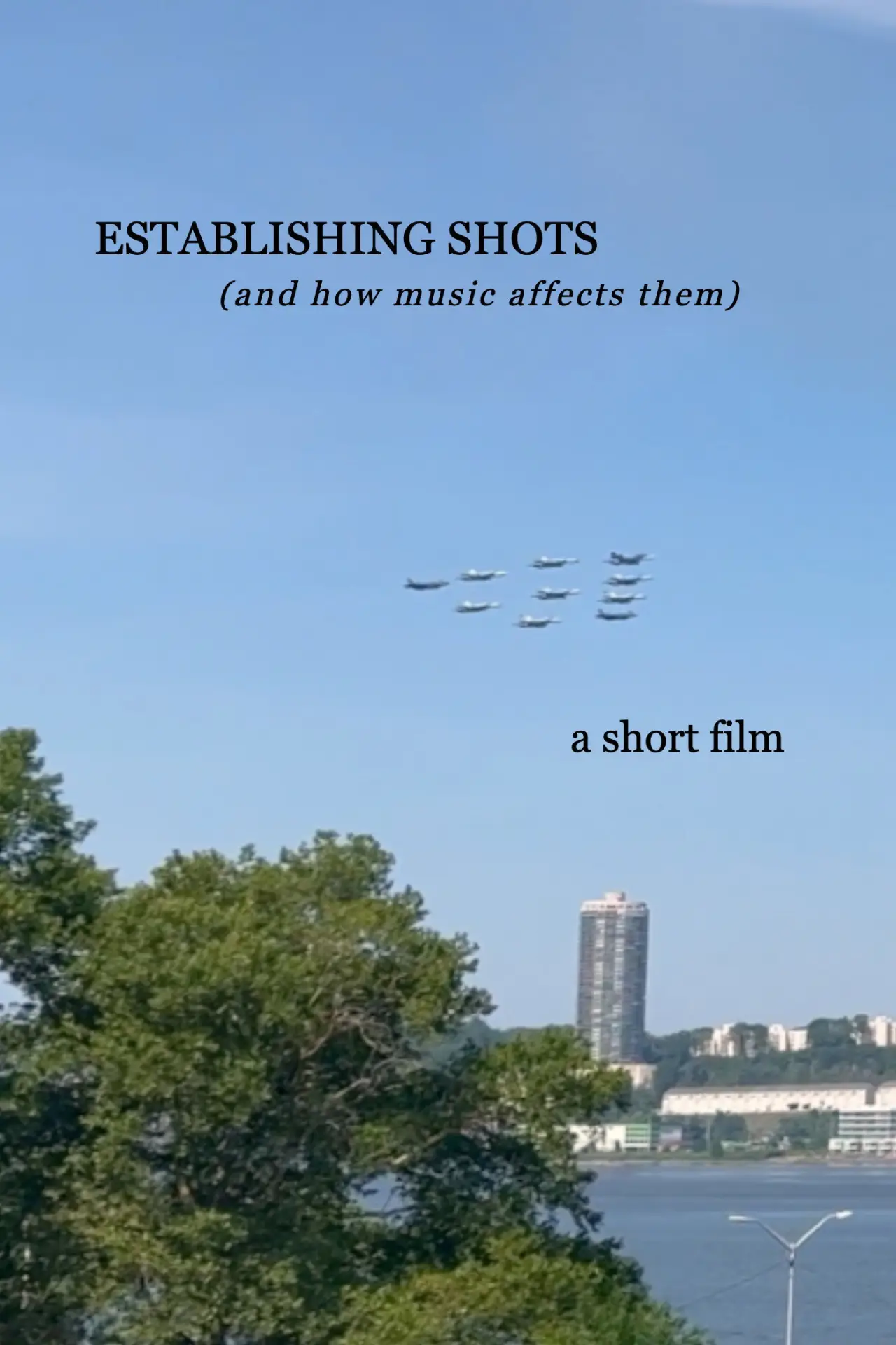 Movie poster "Establishing Shots (and how music affects them)"