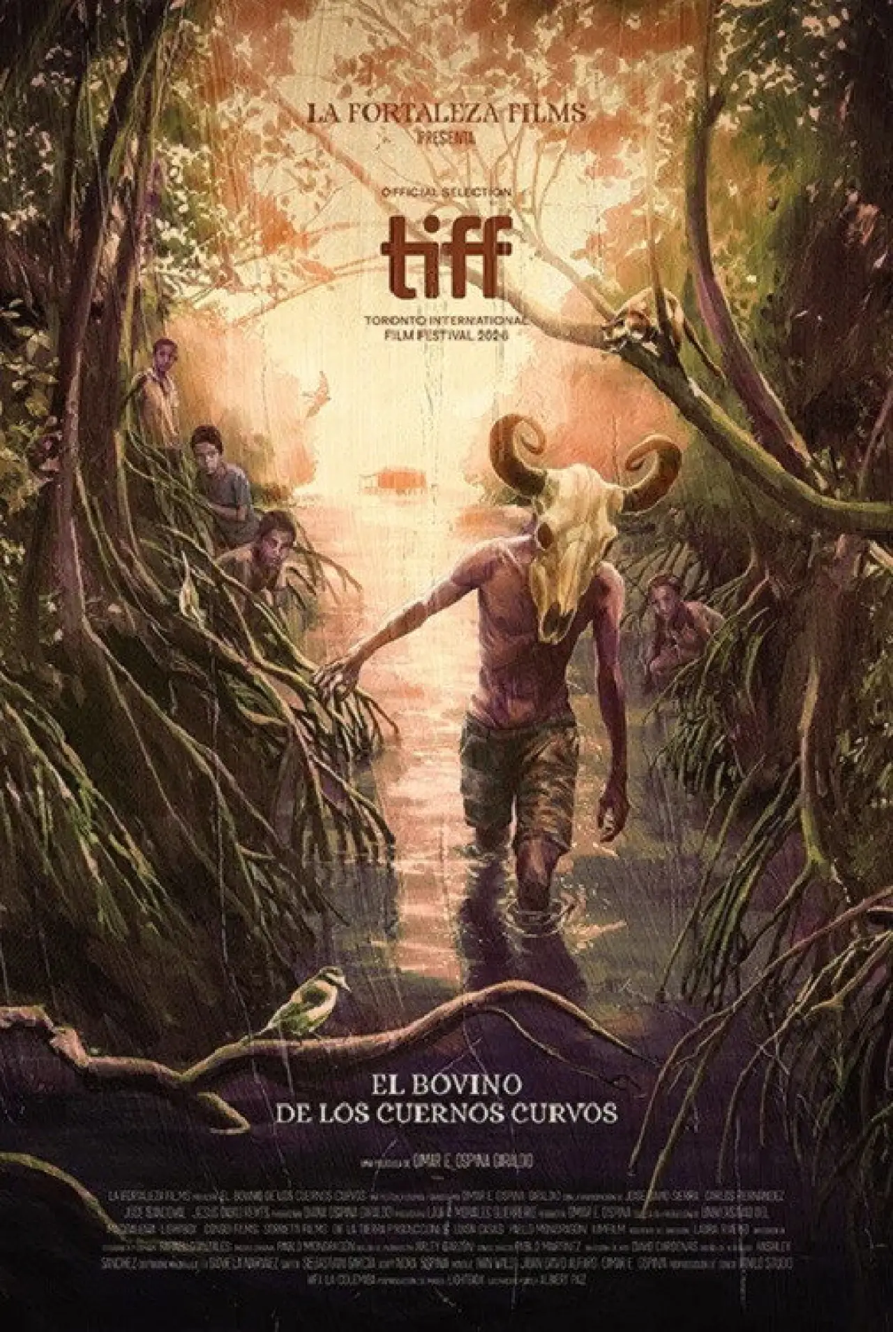 Movie poster "The Bovine with the Curved Horns"