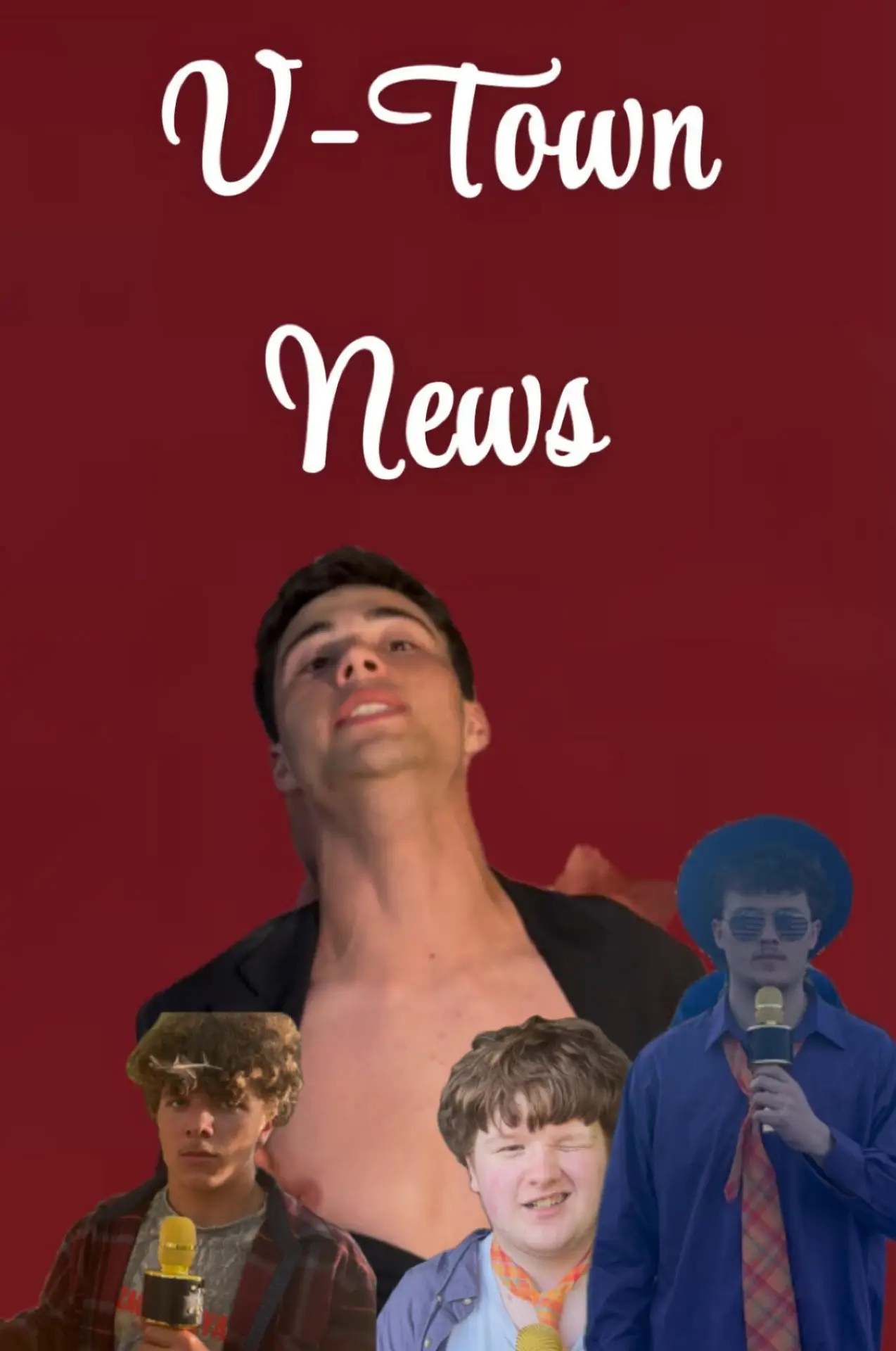 Movie poster "V-Town News"