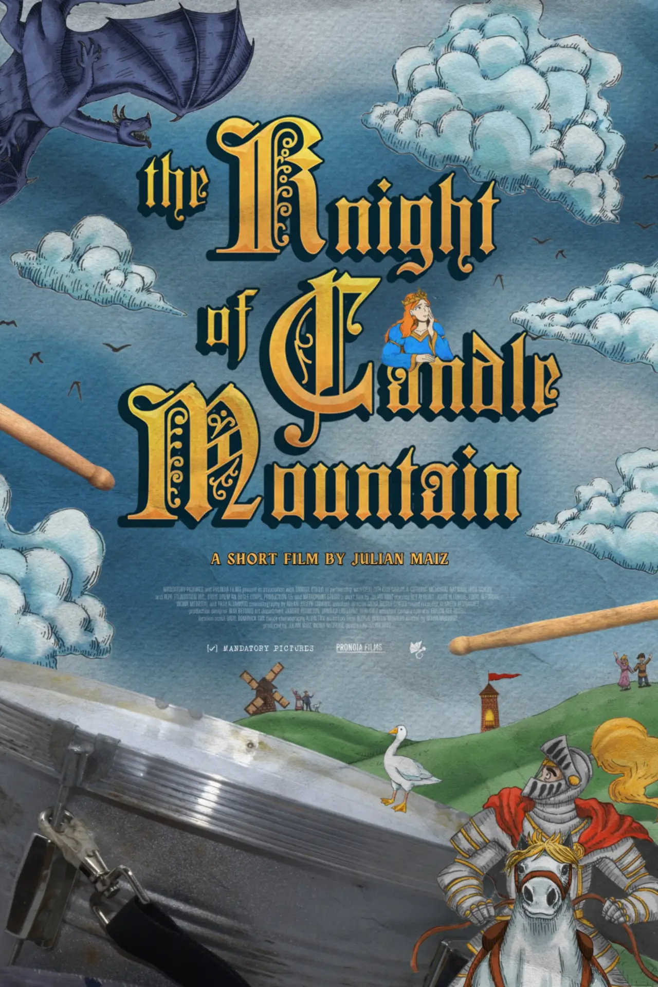 Movie poster "The Knight of Candle Mountain"