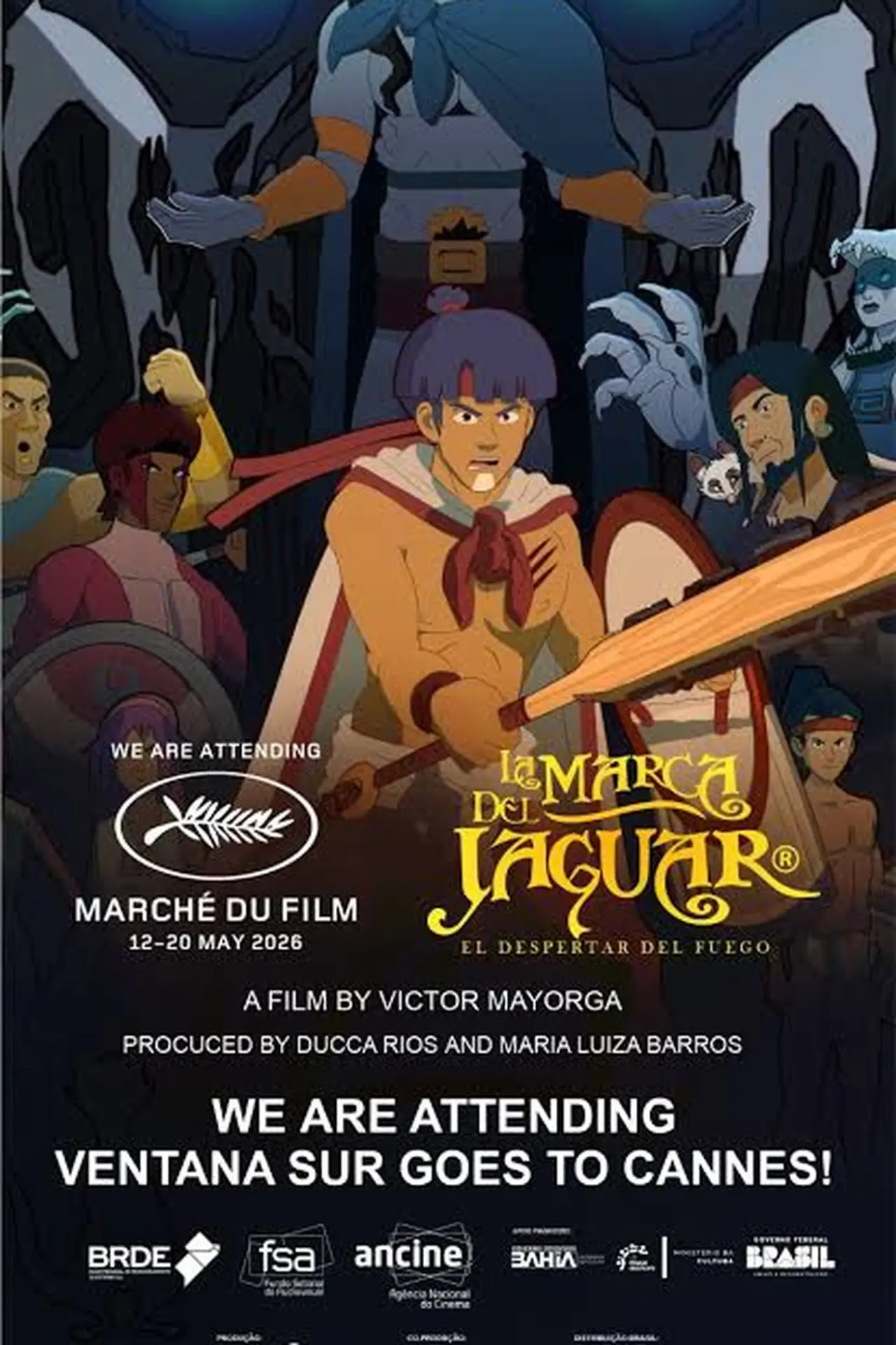 Movie poster "La Marca del Jaguar: El despertar del fuego"