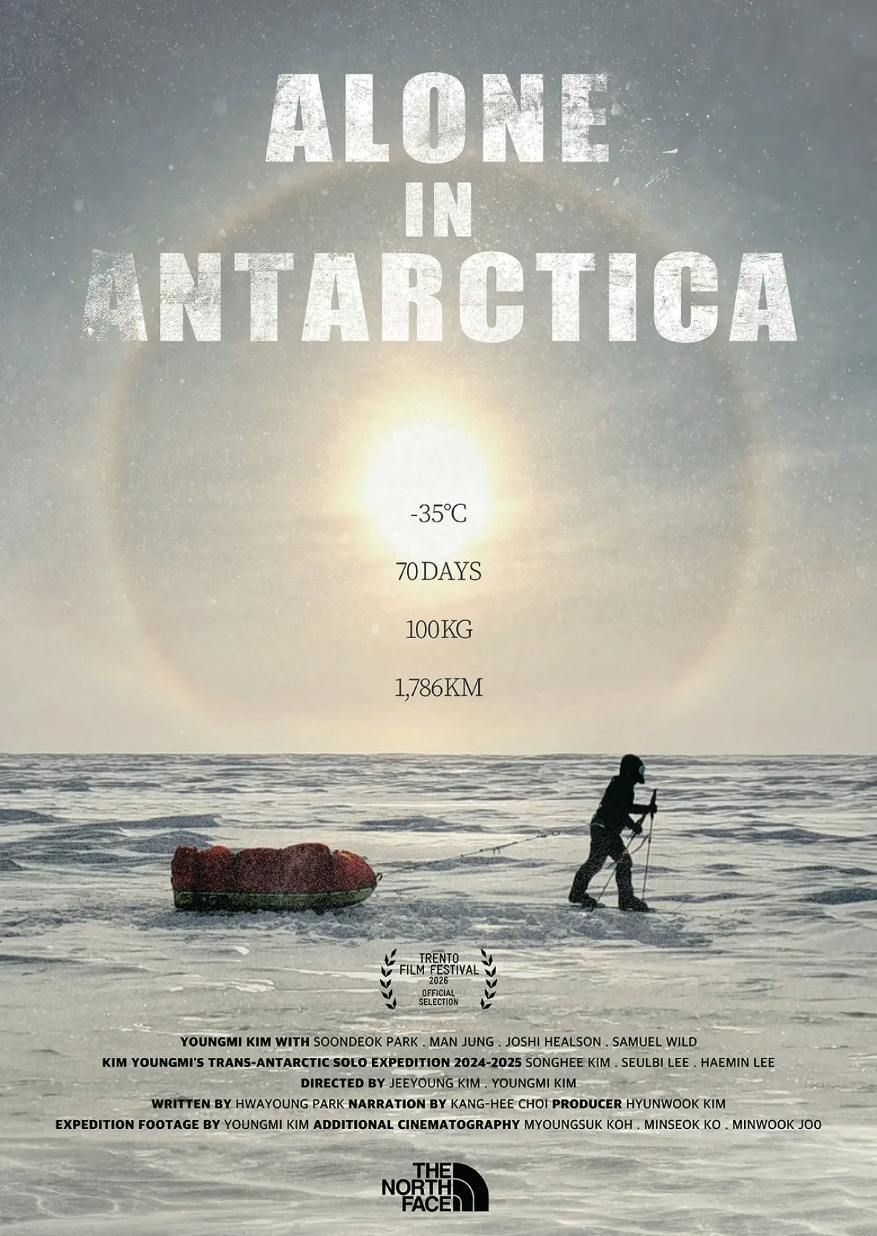 Movie poster "Alone in Antarctica"