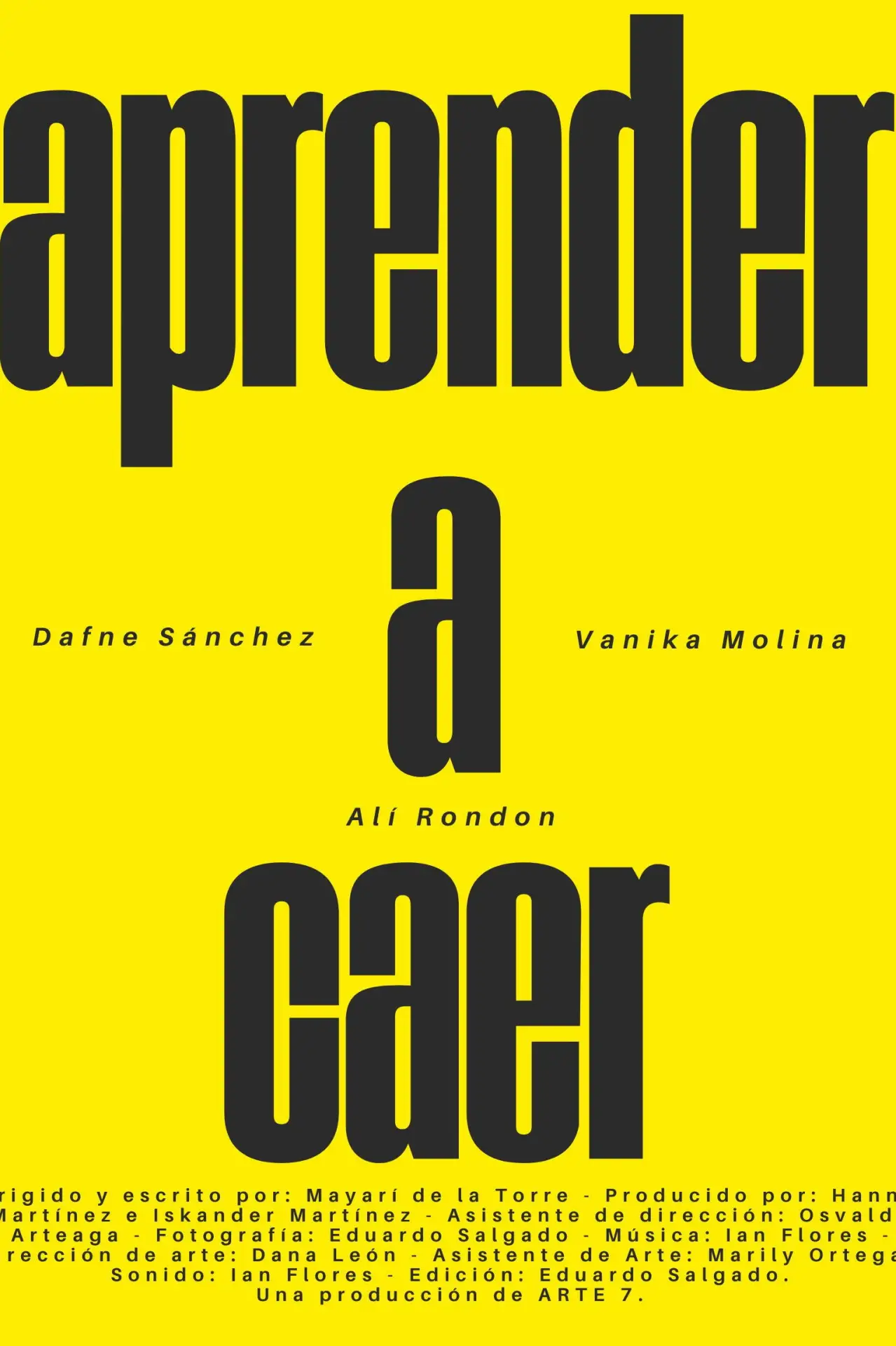 Movie poster "Aprender a Caer"