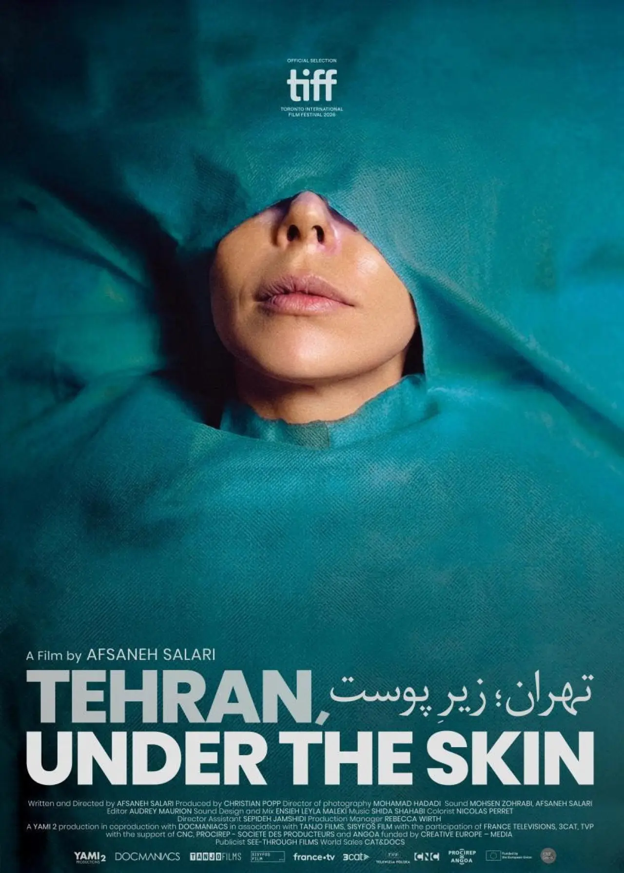 Movie poster "Tehran, Under the Skin"