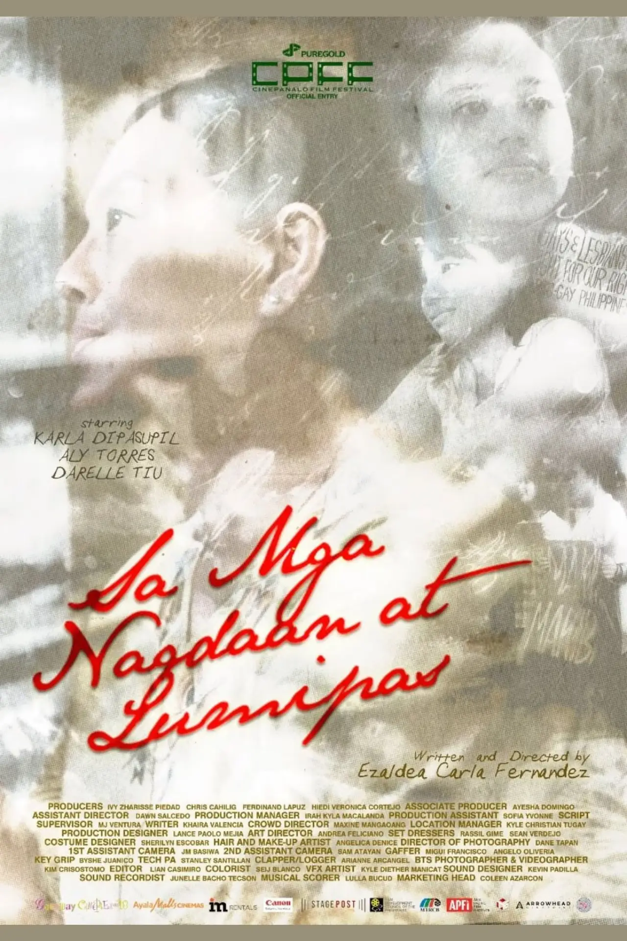 Movie poster "Sa Mga Nagdaan at Lumipas"