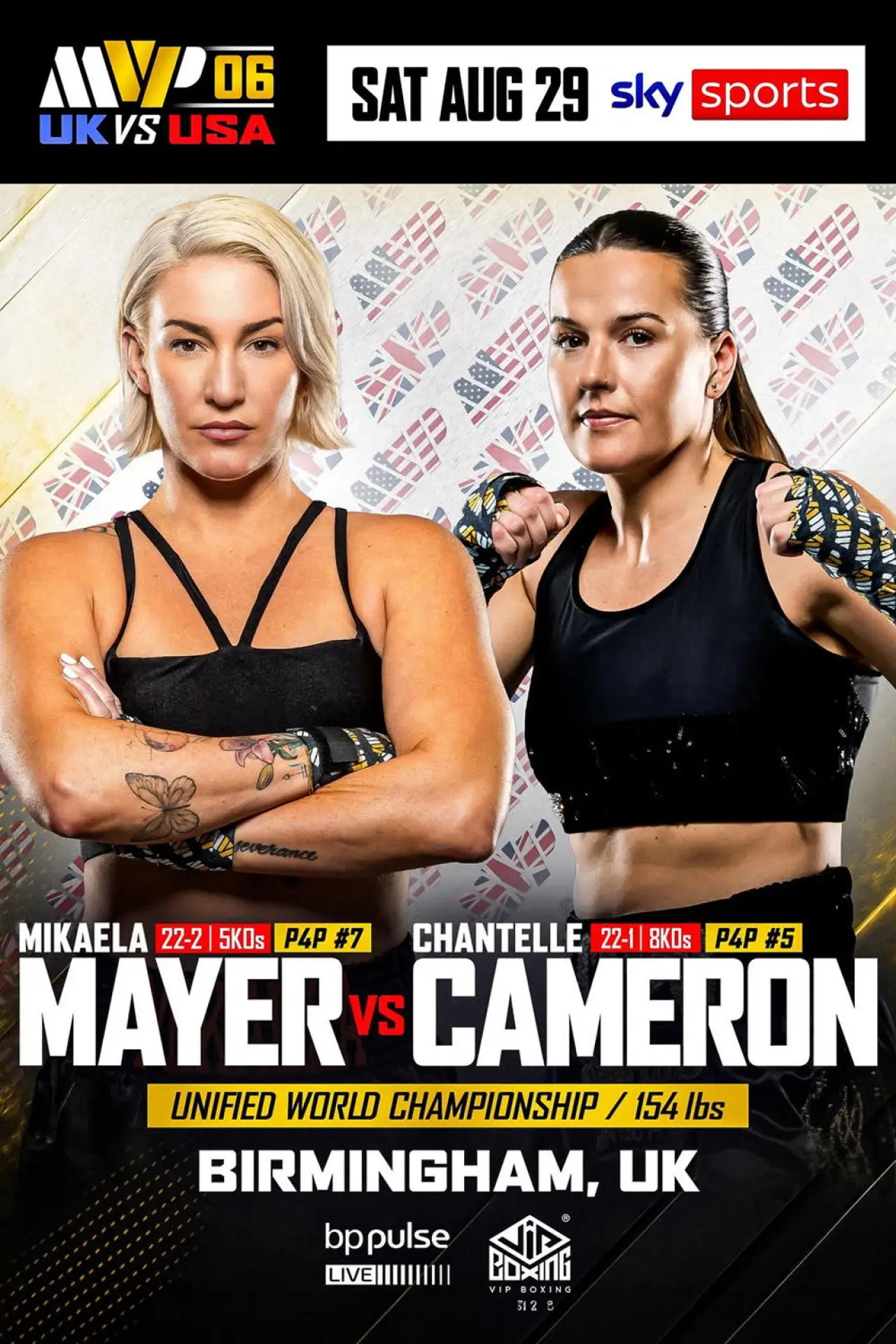 Movie poster "Mikaela Mayer vs. Chantelle Cameron"