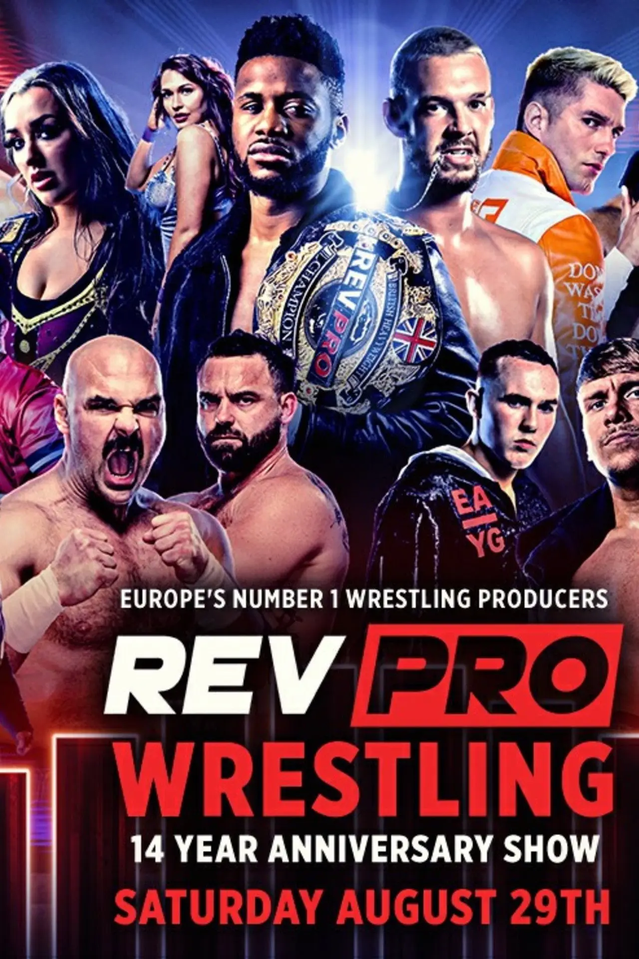 Movie poster "RevPro 14 Year Anniversary Show"
