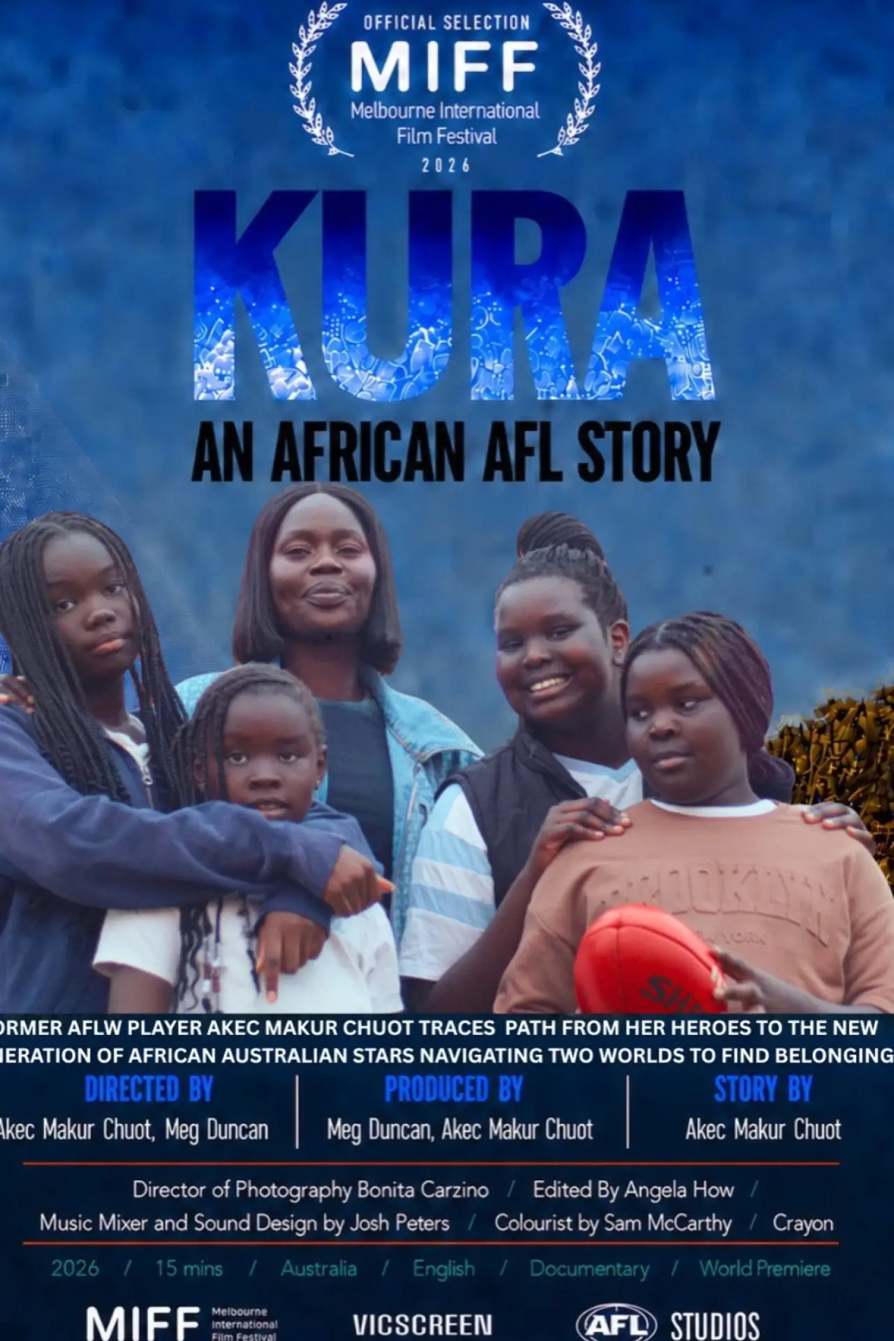 Movie poster "KURA: An African AFL Story"