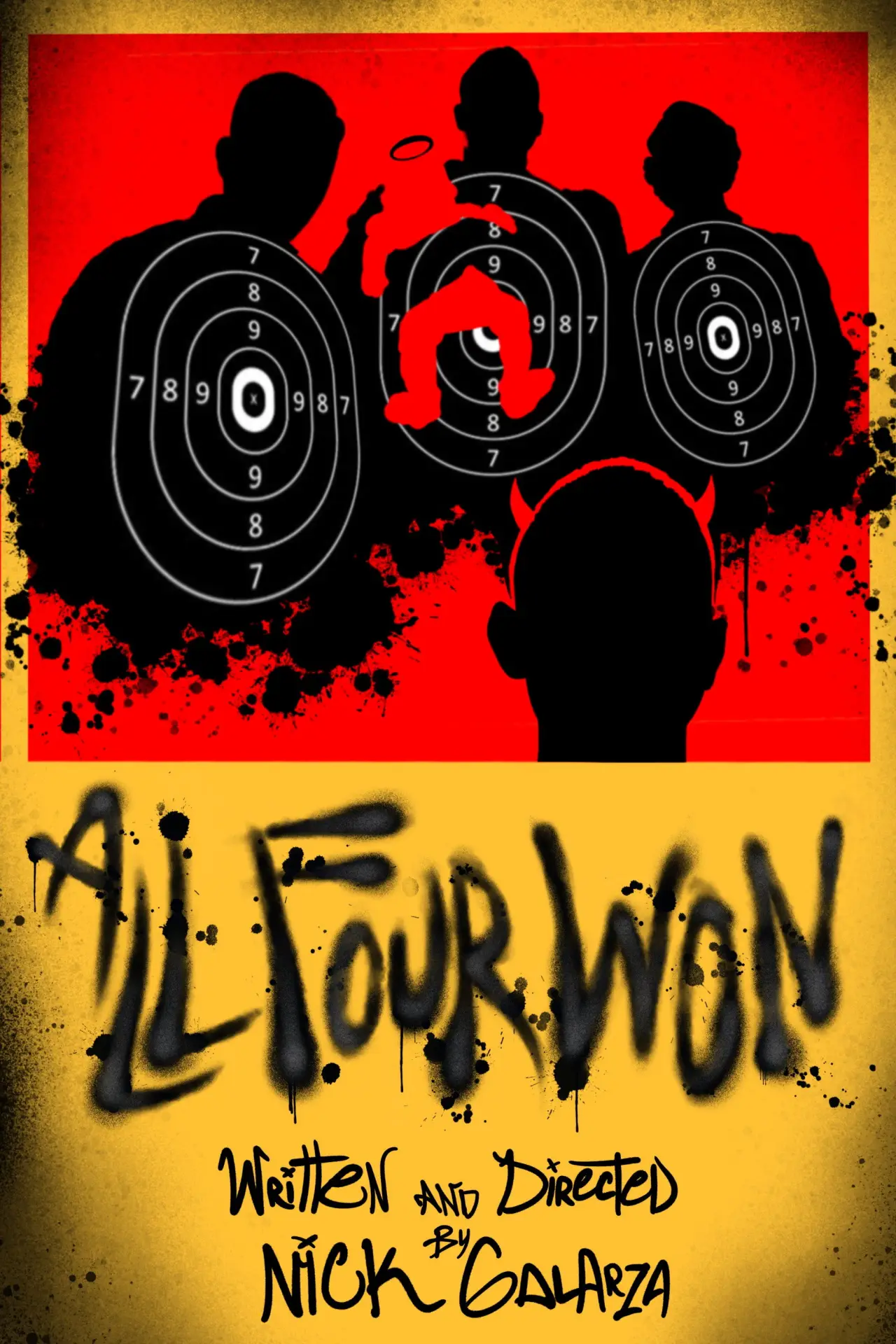 Movie poster "All Four Won"