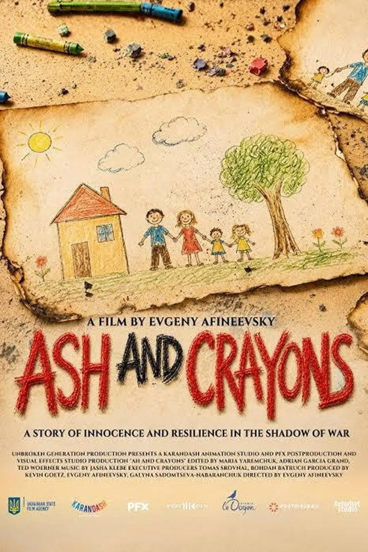 Movie poster "Ash and Crayons"